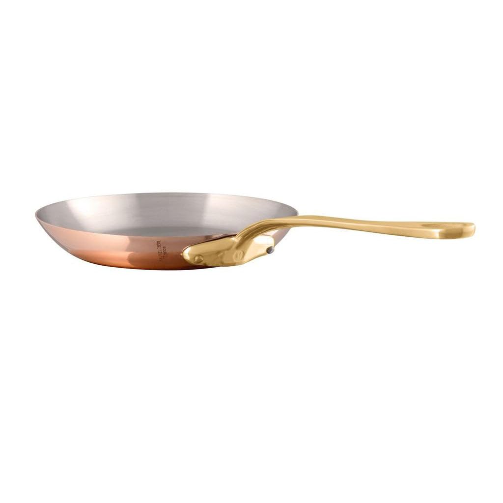 mauviel-m-200-b-set-de-2-po-les-cuivre-poli-inox-2-mm-poign-es-laiton-20-cm-et-3 image 2