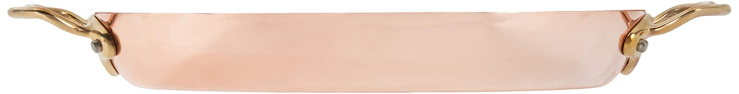 mauviel-m-h-ritage-150b-672430-plat-ovale-en-cuivre-1-5-mm-90-cuivre-et-int-rieu image 2