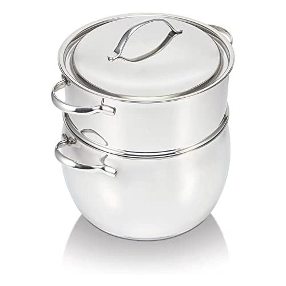 beka-bekaline-16303104-casimir-couscoussier-en-acier-inoxydable-24-cm-7-litres-t image 1