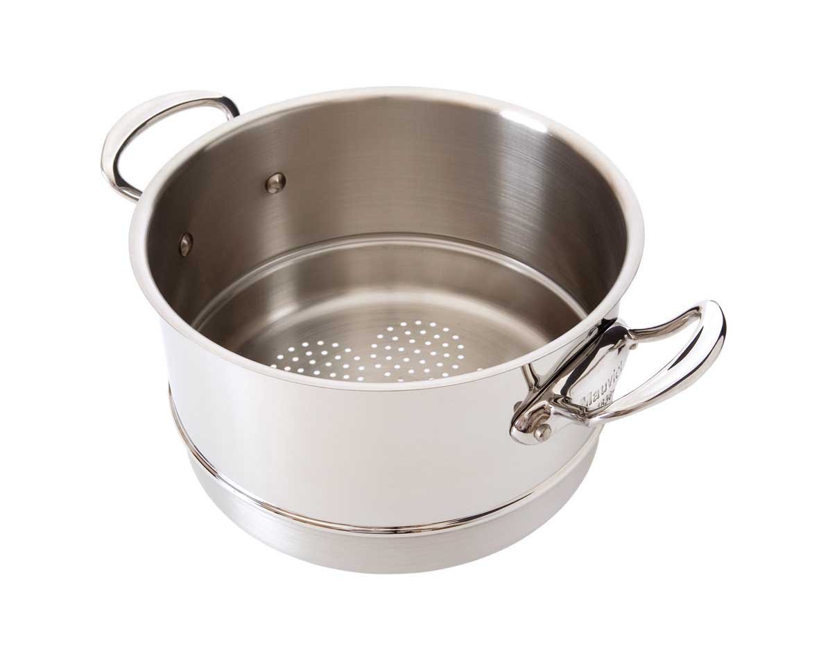 mauviel1830-m-cook-522124-insert-cuit-vapeur-inox-multi-couches-24-cm-compatible image 1