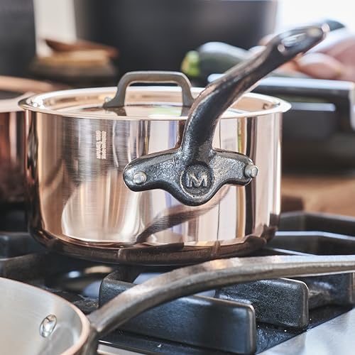 mauviel-m-heritage-150c-casserole-cuivre-couvercle-6410-17-17-cm-1-9-l-manche-fo image 6