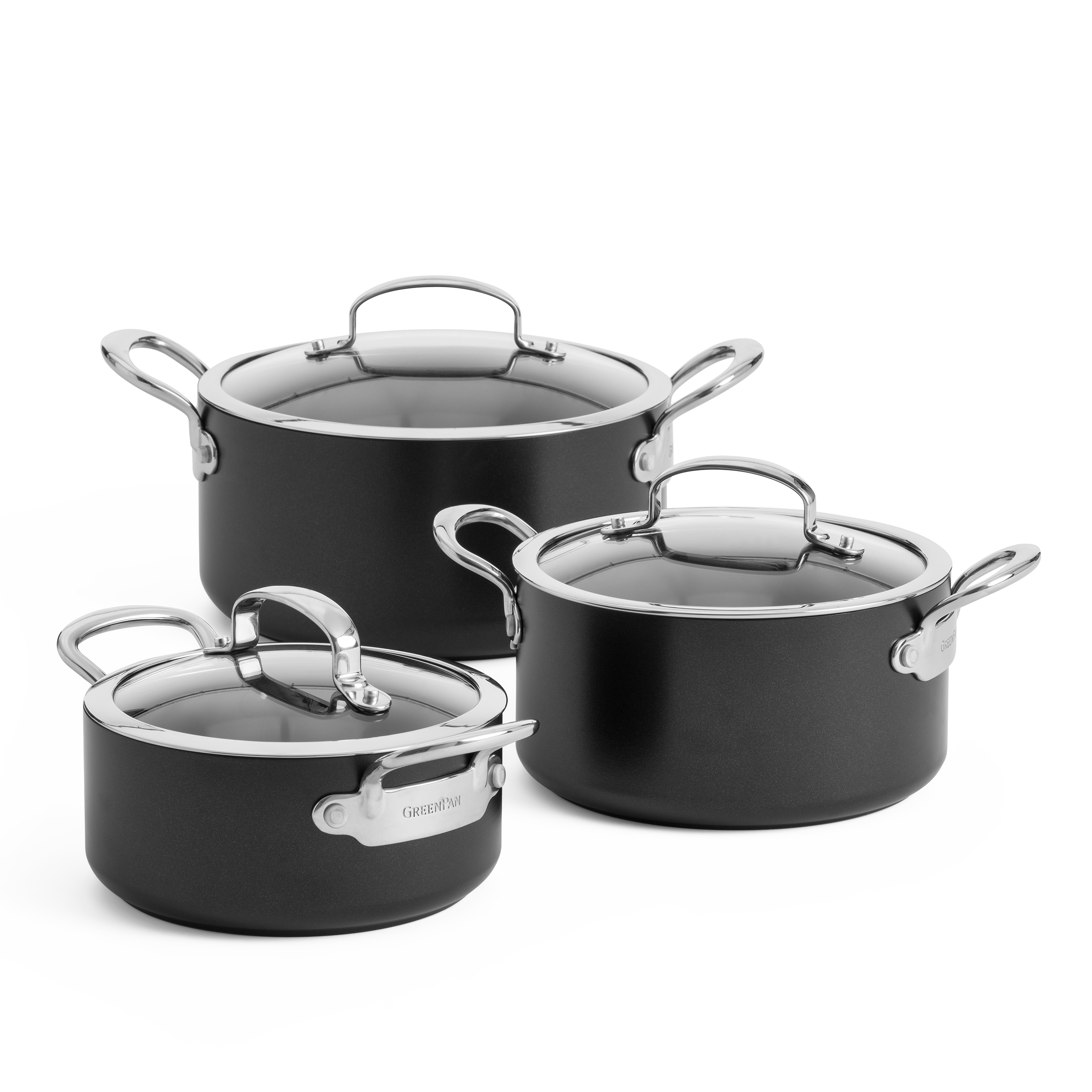 greenpan-barcelona-set-de-casseroles-3-pi-ces-aluminium-induction-magneto image 1