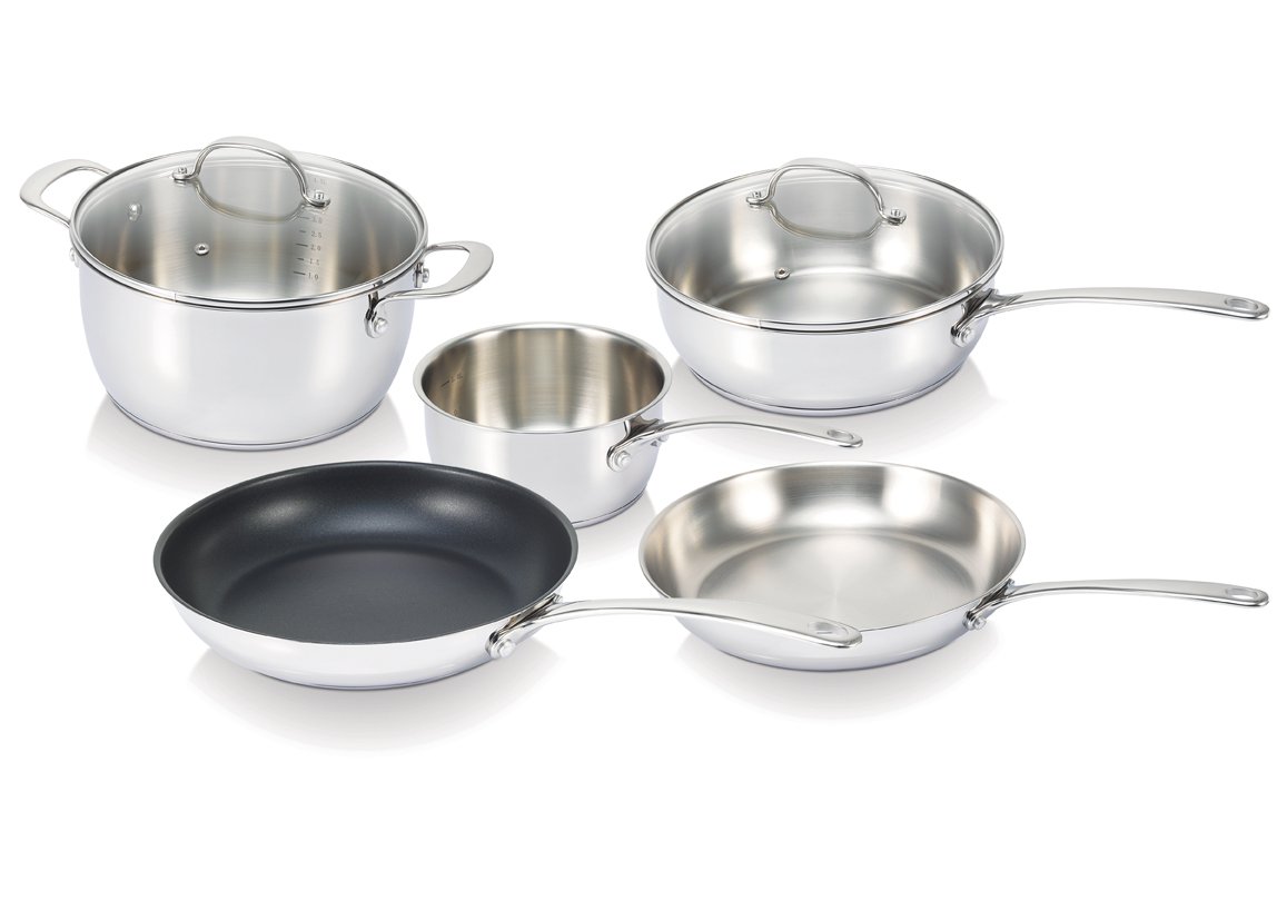 beka-13517304-po-le-frire-30-cm-acier-inoxydable-18-10-triple-fond-tous-feux-ind image 2