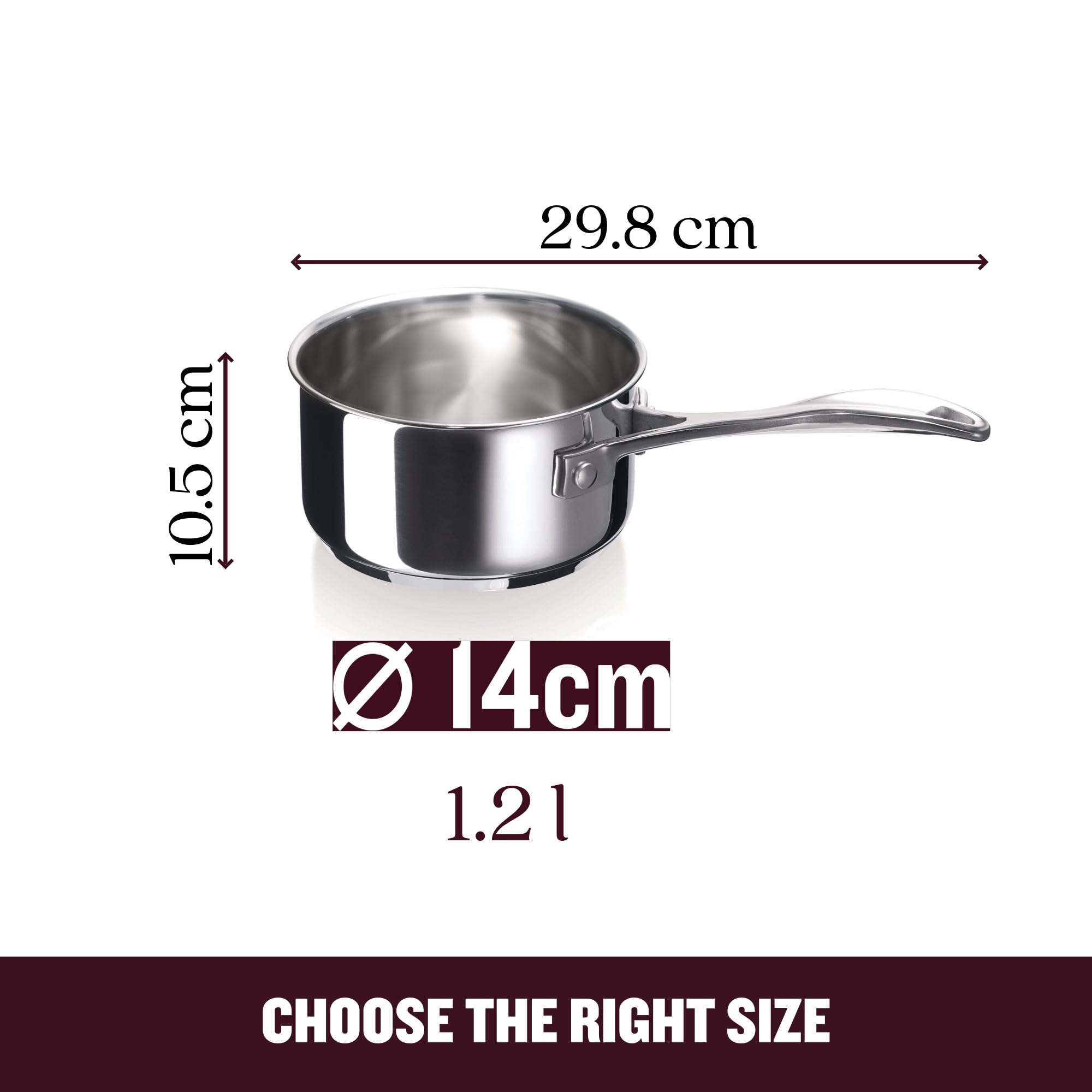 beka-chef-casserole-inox-18-10-14-cm-avec-manche-ergonomique-tous-feux-dont-indu image 4