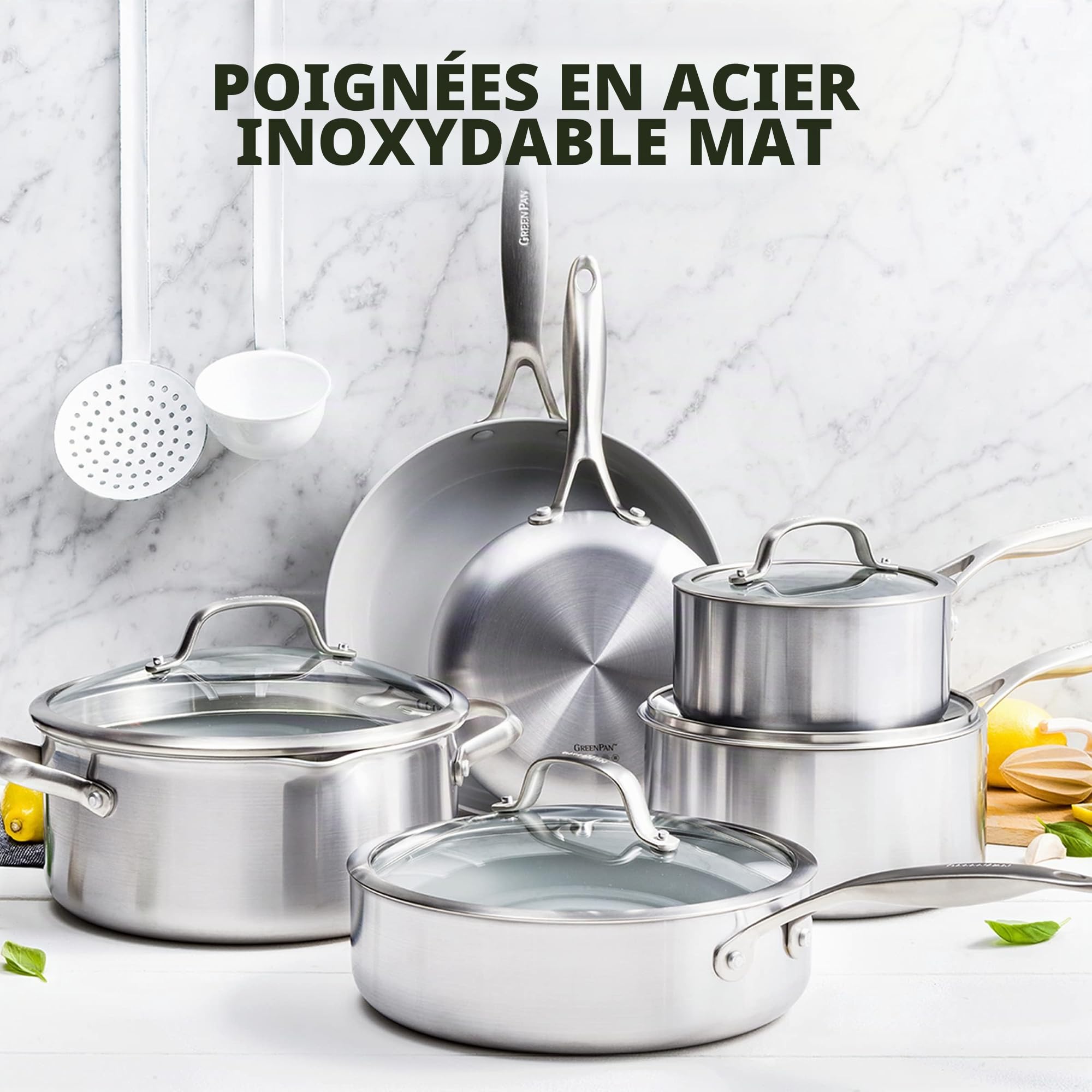 greenpan-venice-pro-tri-ply-batterie-de-cuisine-10-pi-ces-acier-inoxydable-3-pli image 7