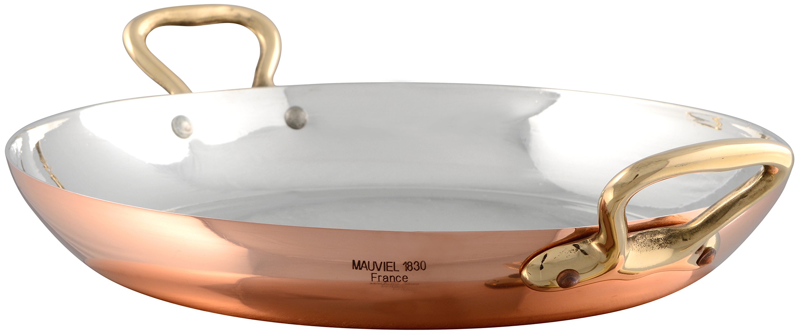 mauviel1830-m-tradition-217712-plat-rond-en-cuivre-tam-12-cm-monture-bronze image 1