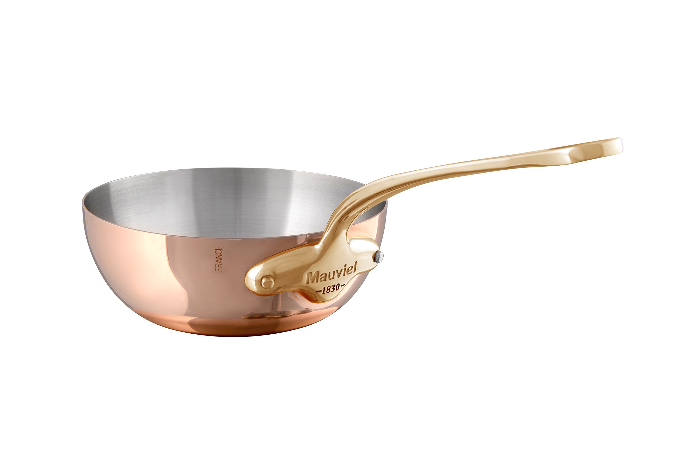 mauviel-m-150b-vas-e-bomb-e-16-cm-en-cuivre-poli-1-5-mm-monture-bronze-collectio image 1