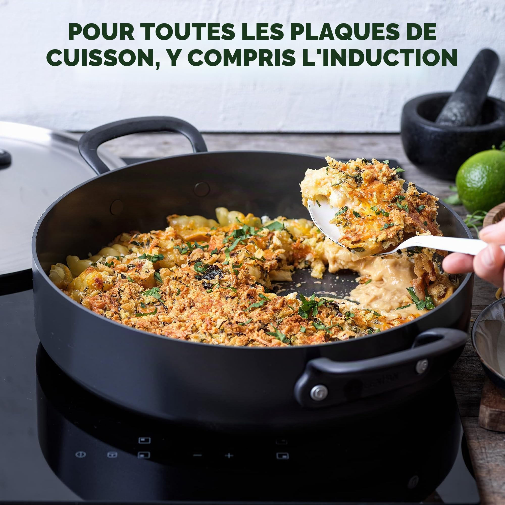 greenpan-craft-sauteuse-24-cm-4-9-l-c-ramique-anodis-e-dur-antiadh-sive-sans-pfa image 5
