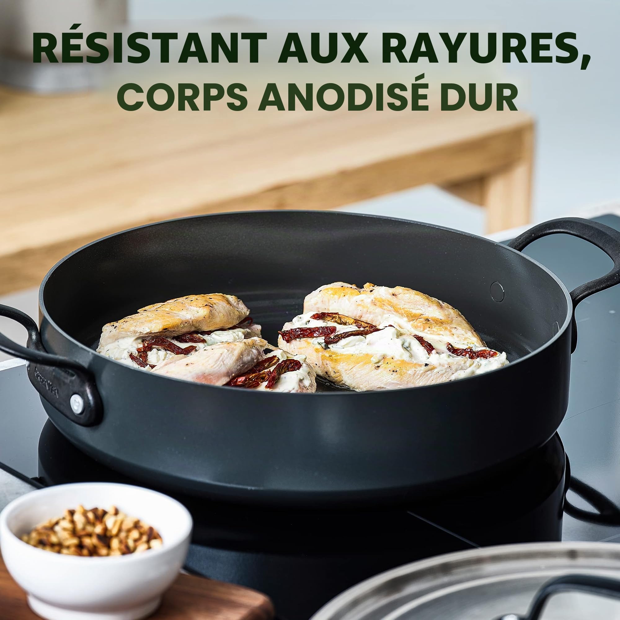 greenpan-craft-sauteuse-24-cm-4-9-l-c-ramique-anodis-e-dur-antiadh-sive-sans-pfa image 6