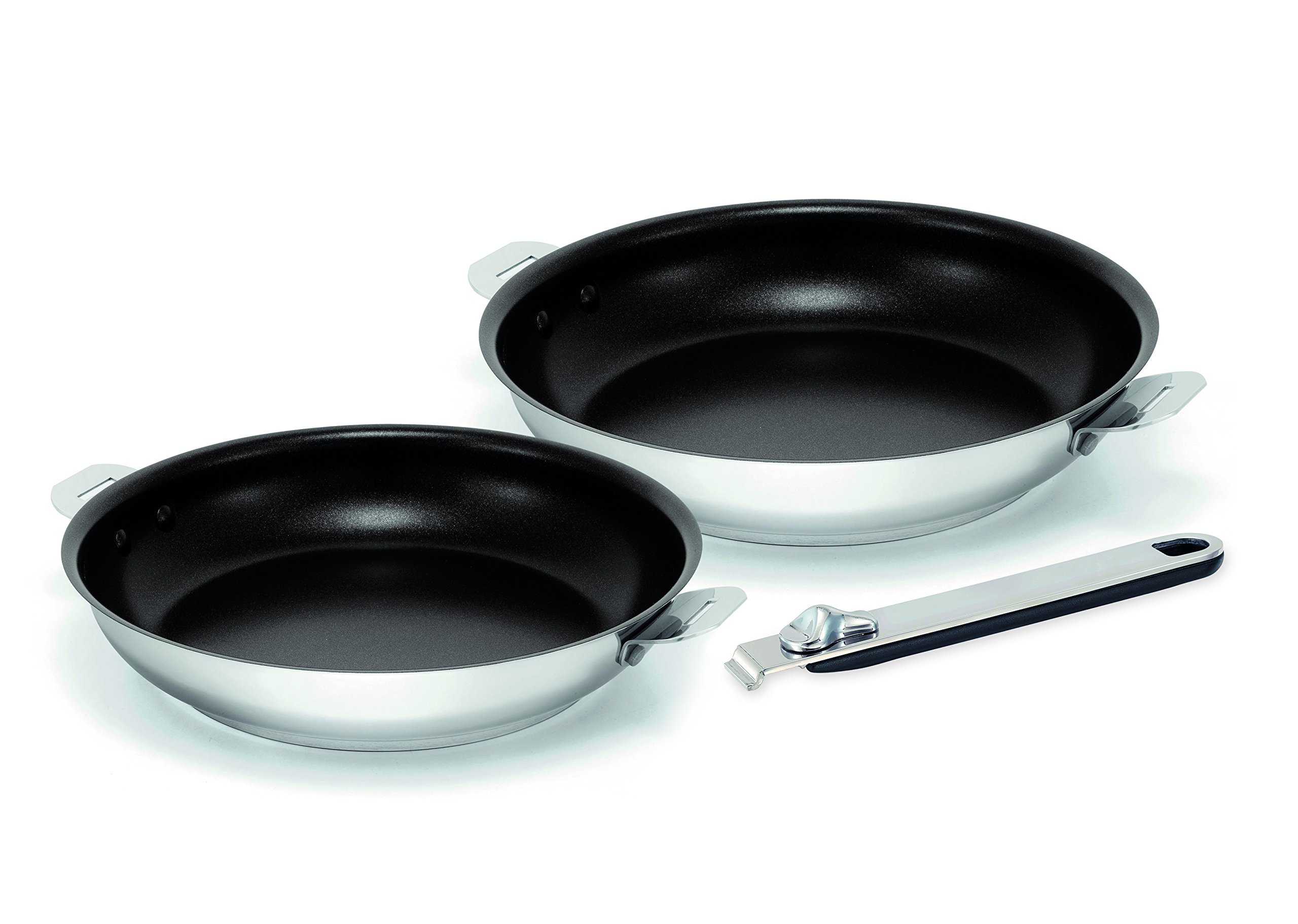 beka-kitchen-fun-lot-de-2-po-les-frire-inox-24-cm-et-28-cm-avec-manche-amovible- image 2