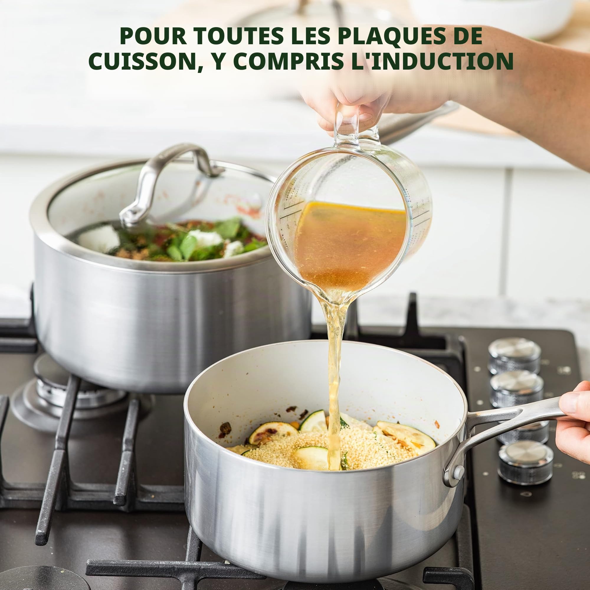 greenpan-venice-pro-tri-ply-batterie-de-cuisine-10-pi-ces-acier-inoxydable-3-pli image 8