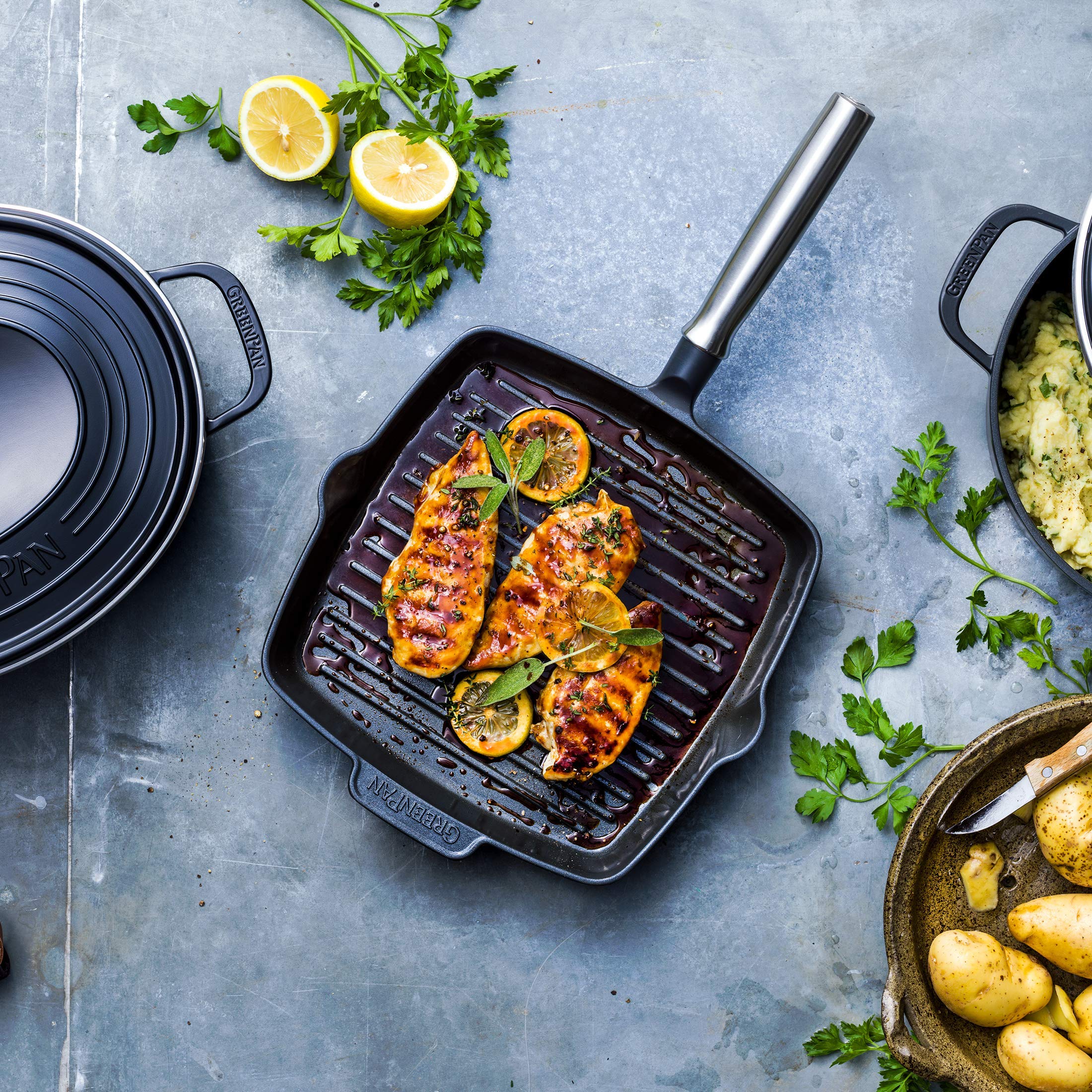 greenpan-featherweights-po-le-grill-antiadh-sive-26-cm-sans-pfas-fonte-d-alumini image 2