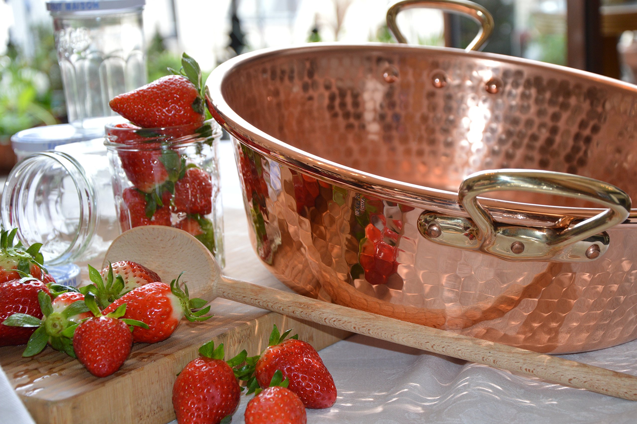 mauviel-m-passion-219336-bassine-confiture-martel-e-36-cm-en-cuivre-avec-poign-e image 2