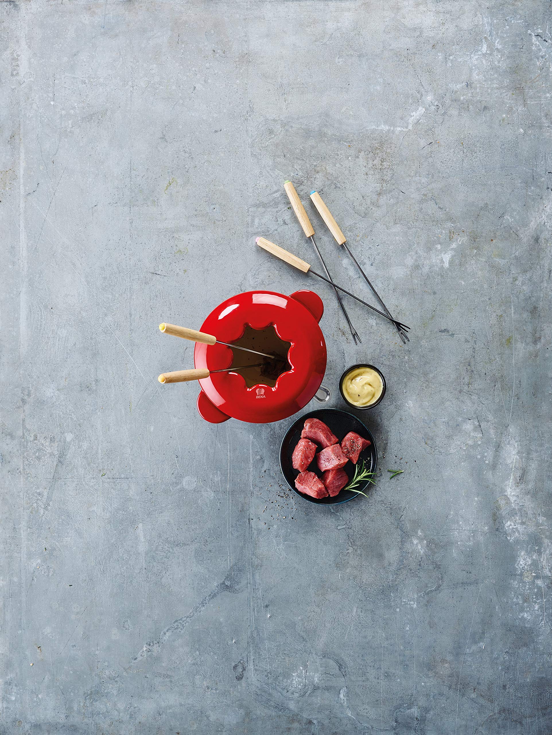 beka-ar-me-set-fondue-bourguignonne-en-fonte-maill-e-1-1-l-rouge-avec-couvercle- image 4