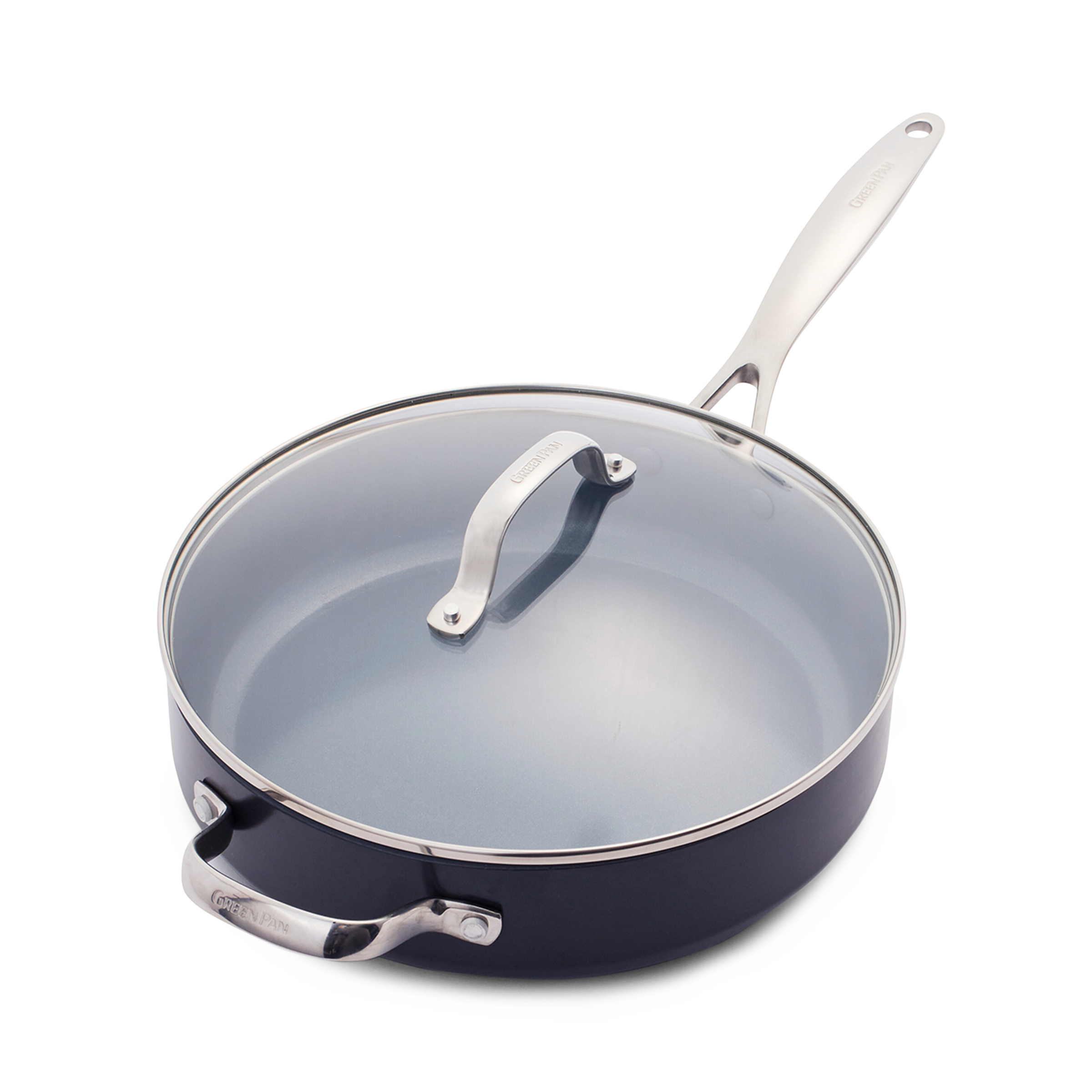 greenpan-valencia-pro-sauteuse-28-cm-avec-couvercle-aluminium-anodis-magneto-ind image 1