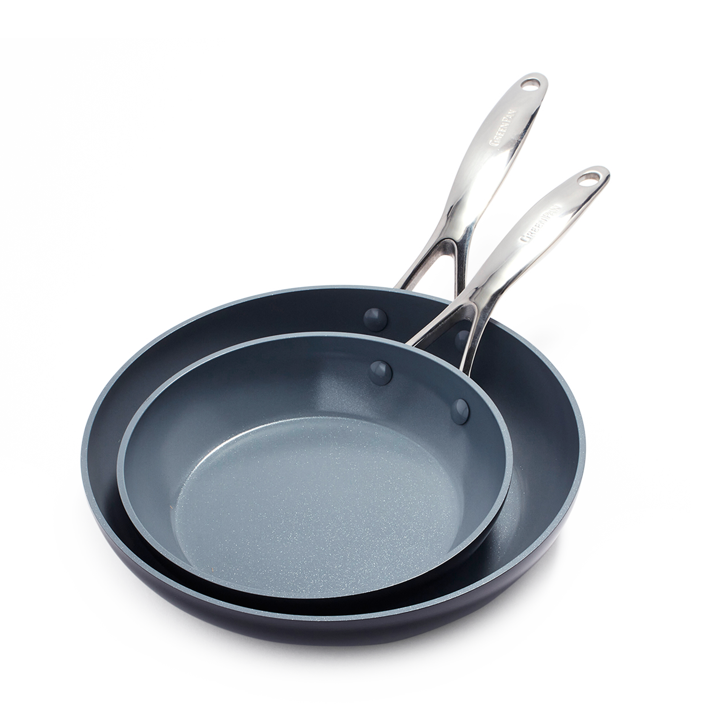 greenpan-valencia-pro-set-2-po-les-frire-20-cm-26-cm-aluminium-anodis-technologi image 1