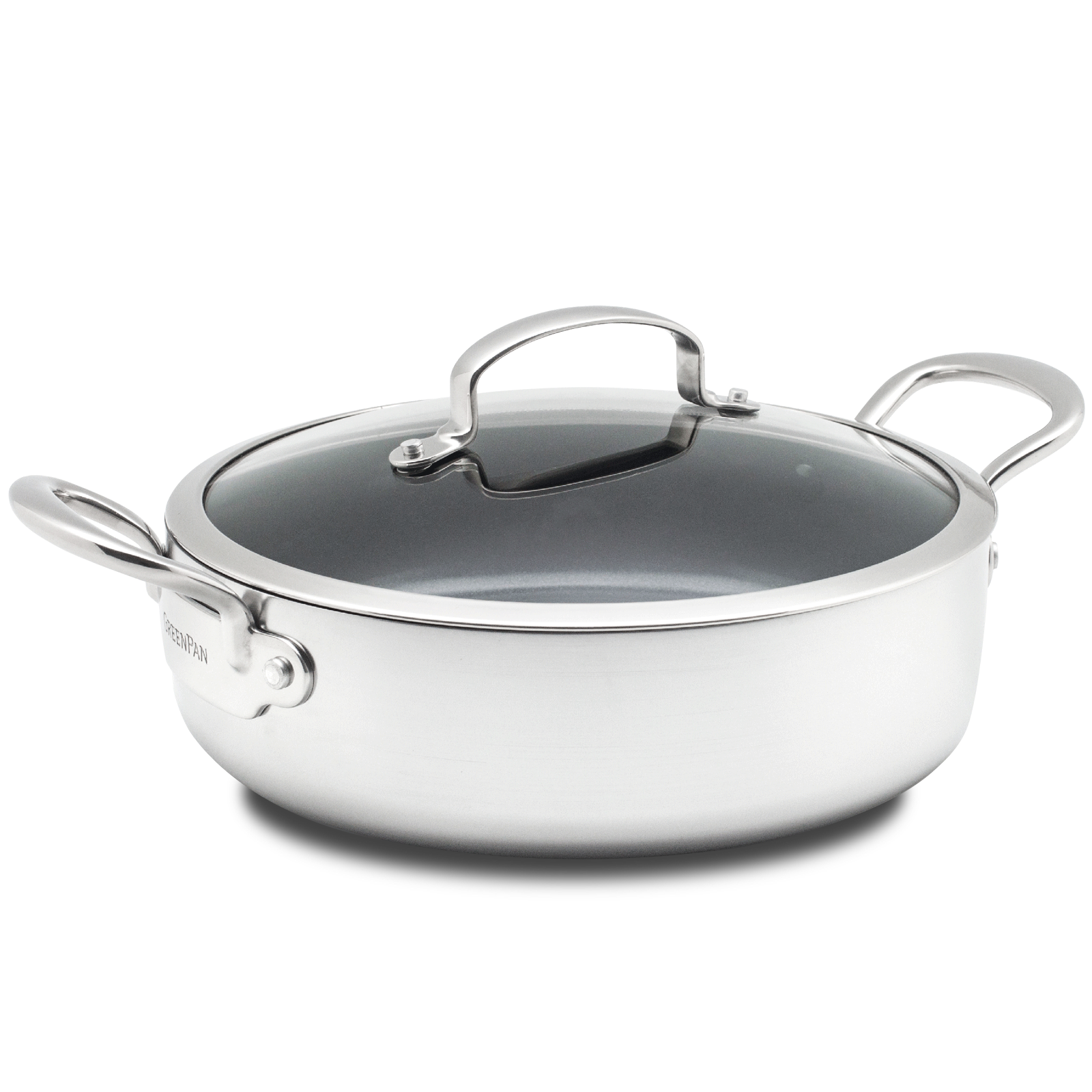 greenpan-barcelona-evershine-sauteuse-avec-couvercle-inox-3-couches-antiadh-sif- image 1