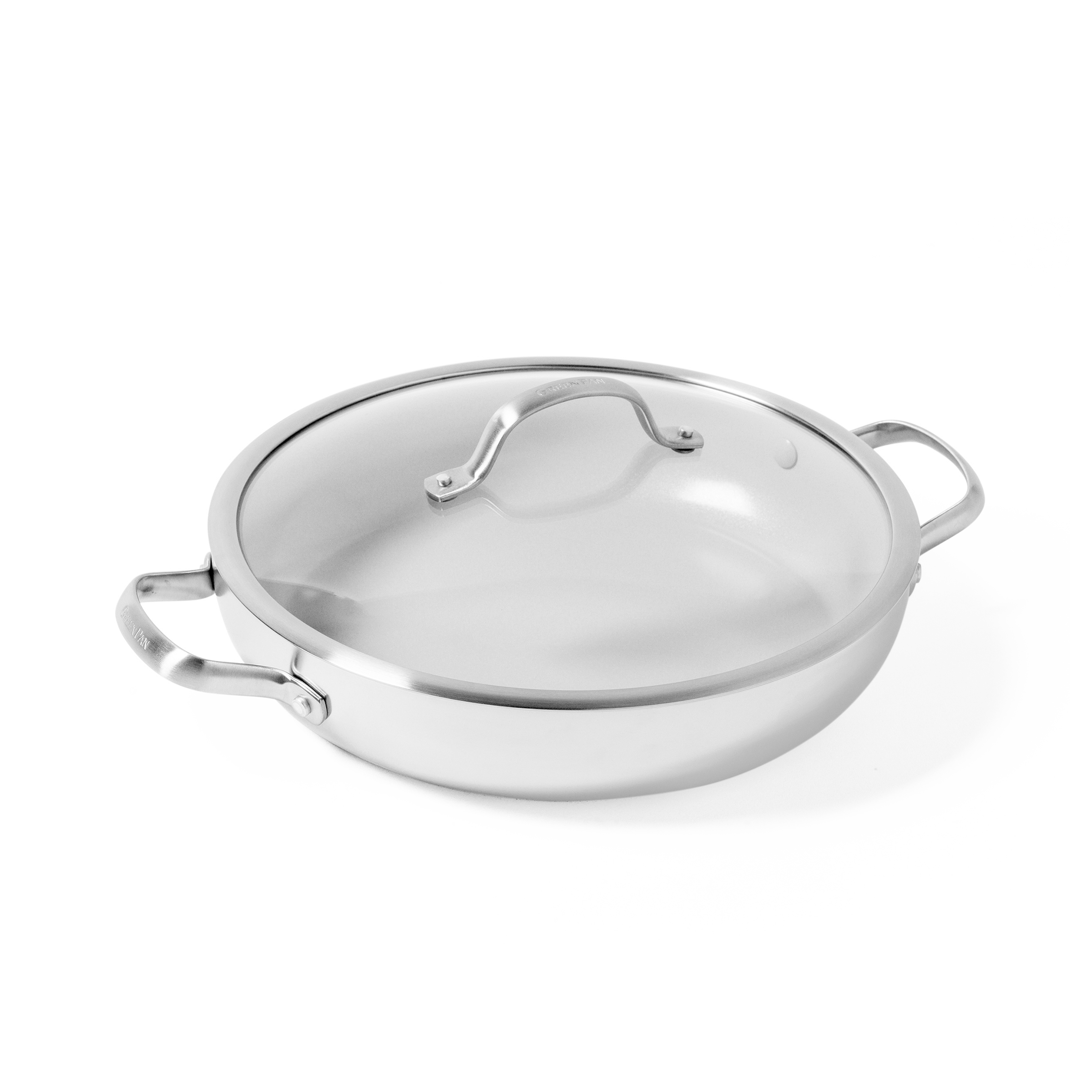 greenpan-venice-pro-sauteuse-30-cm-avec-couvercle-en-acier-inoxydable-3-couches image 1
