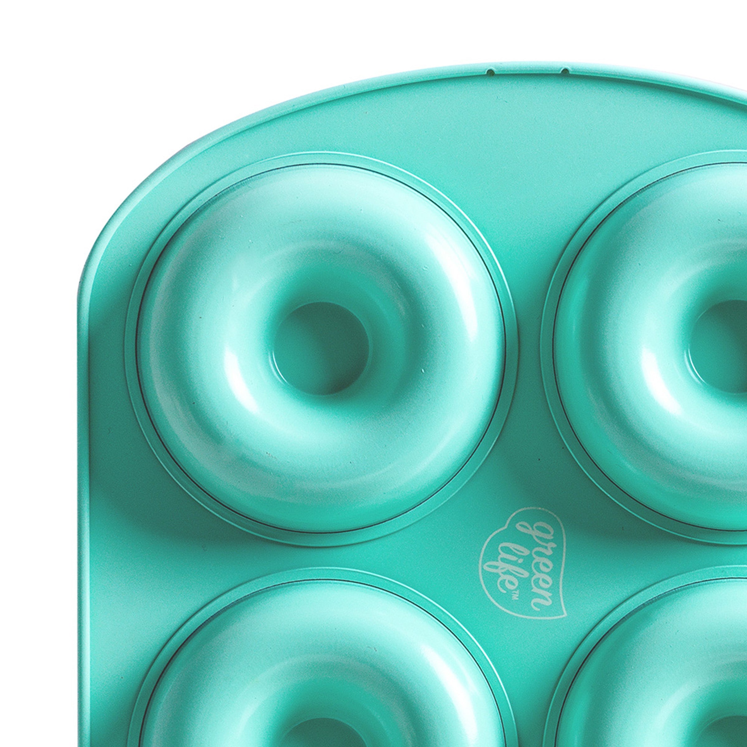 greenlife-contour-plaque-bagels-et-beignets-turquoise-6-cavit-s-acier-haute-qual image 3