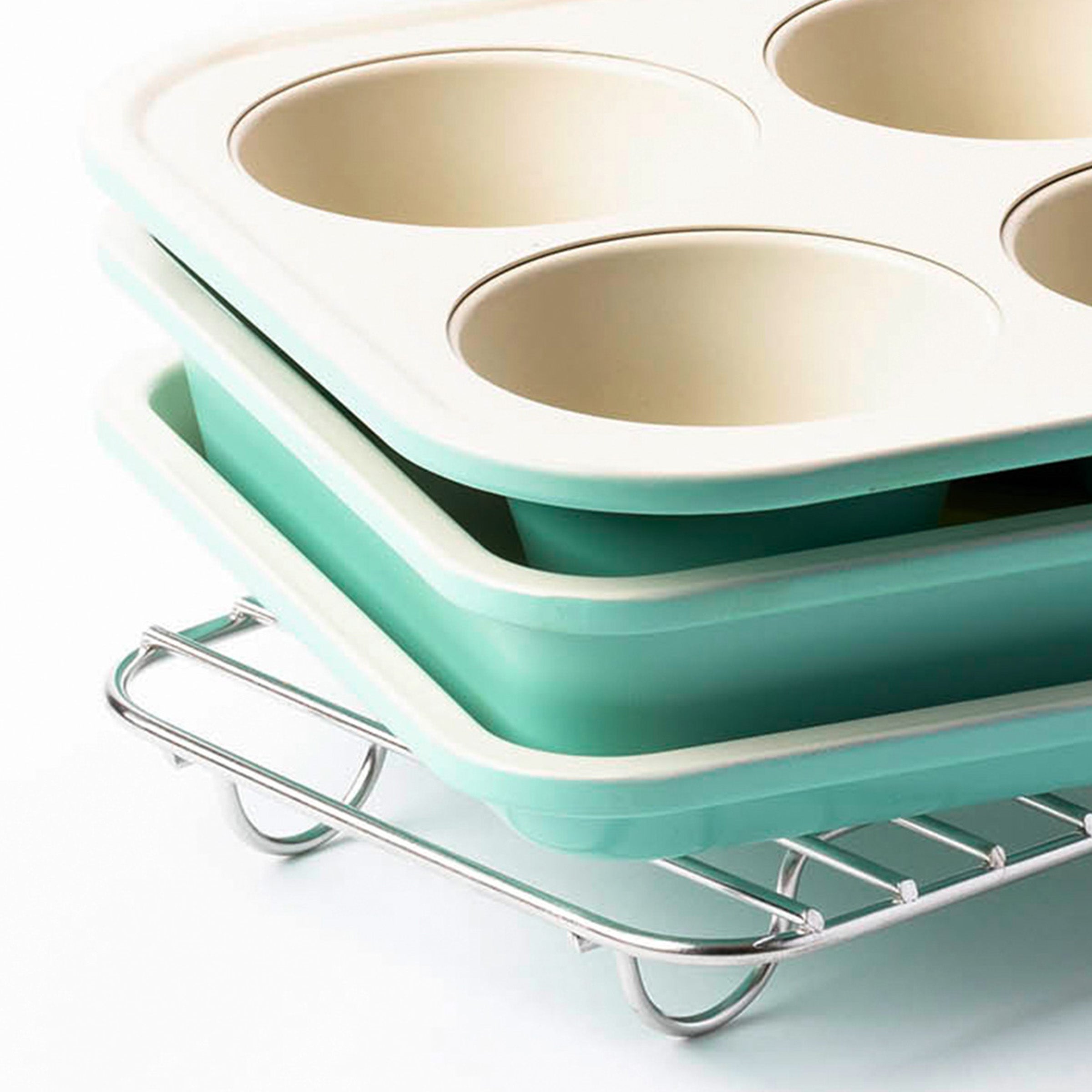 greenlife-contour-set-4-moules-p-tisserie-turquoise-rev-tement-antiadh-sif-sans- image 2