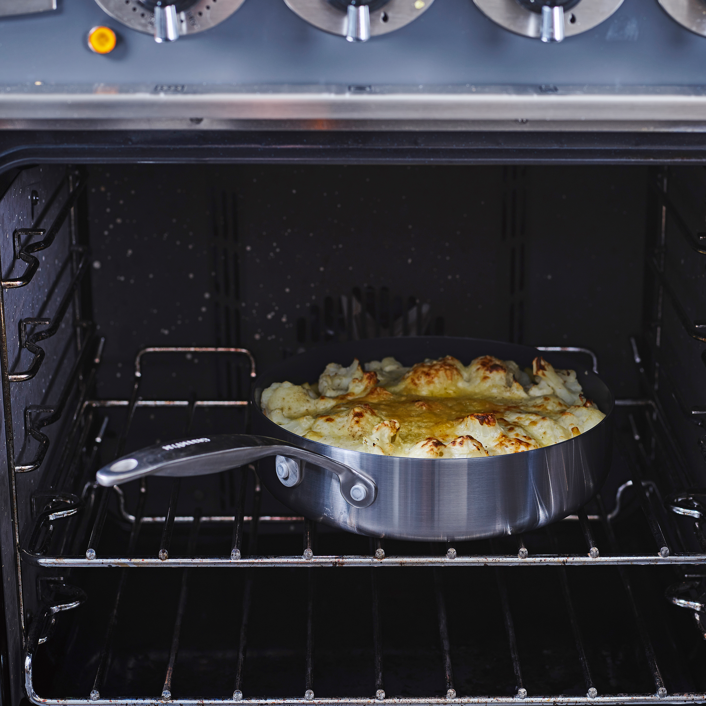 greenpan-geneva-sauteuse-24-cm-avec-couvercle-inox-3-couches-finition-bross-e-to image 4