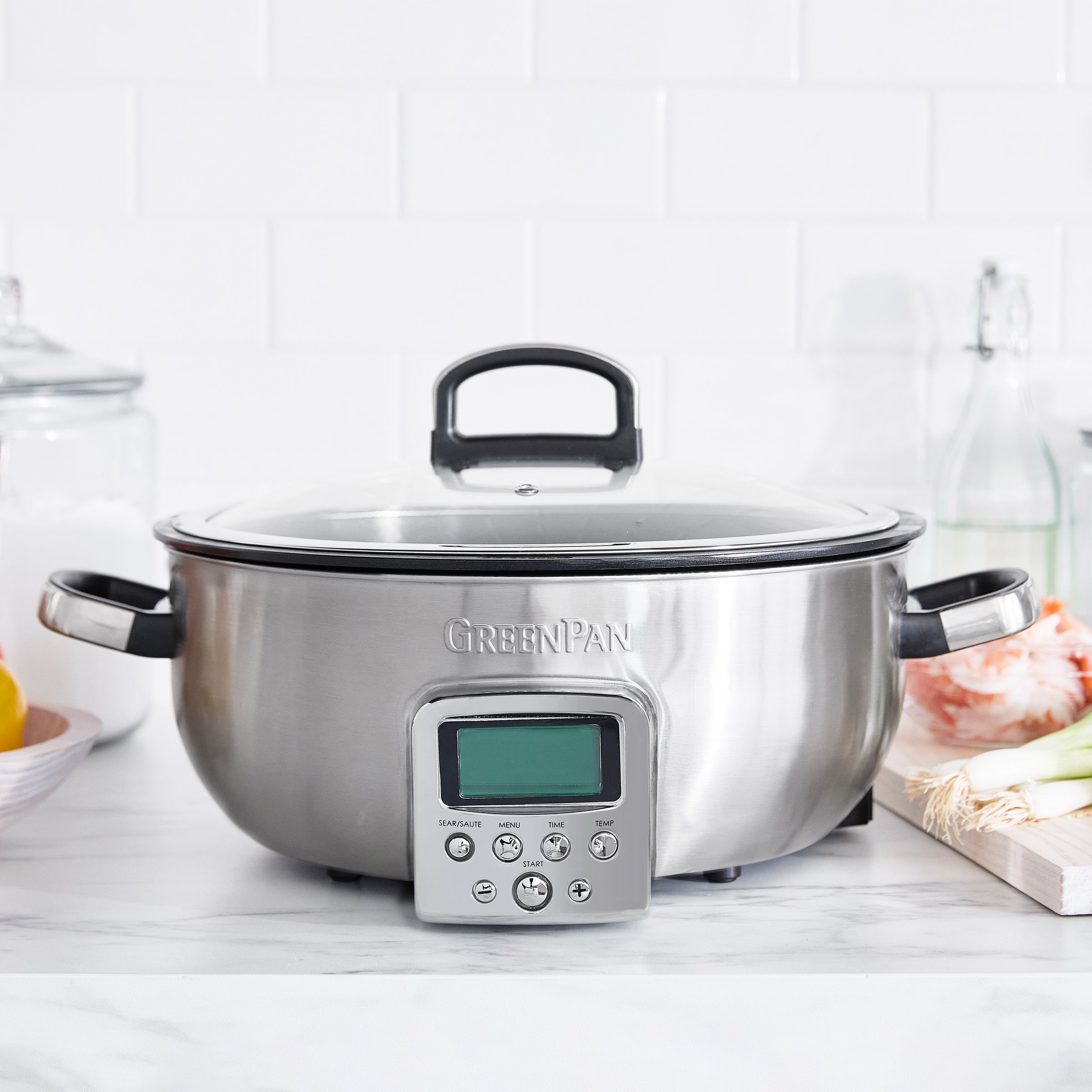 greenpan-omnicooker-stainless-steel-robot-cuiseur-tout-en-un-5-6-l-rev-tement-an image 2