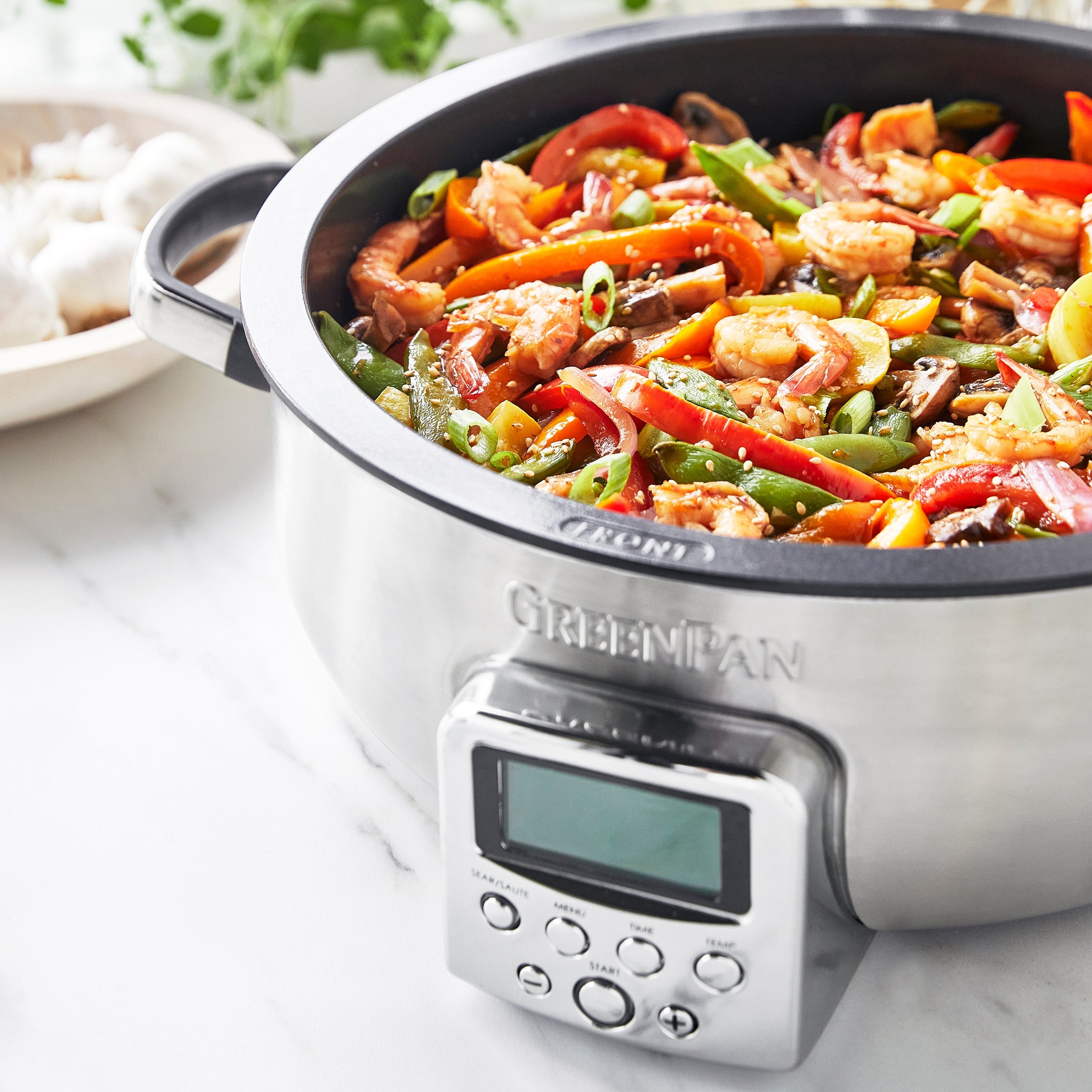 greenpan-omnicooker-stainless-steel-robot-cuiseur-tout-en-un-5-6-l-rev-tement-an image 4
