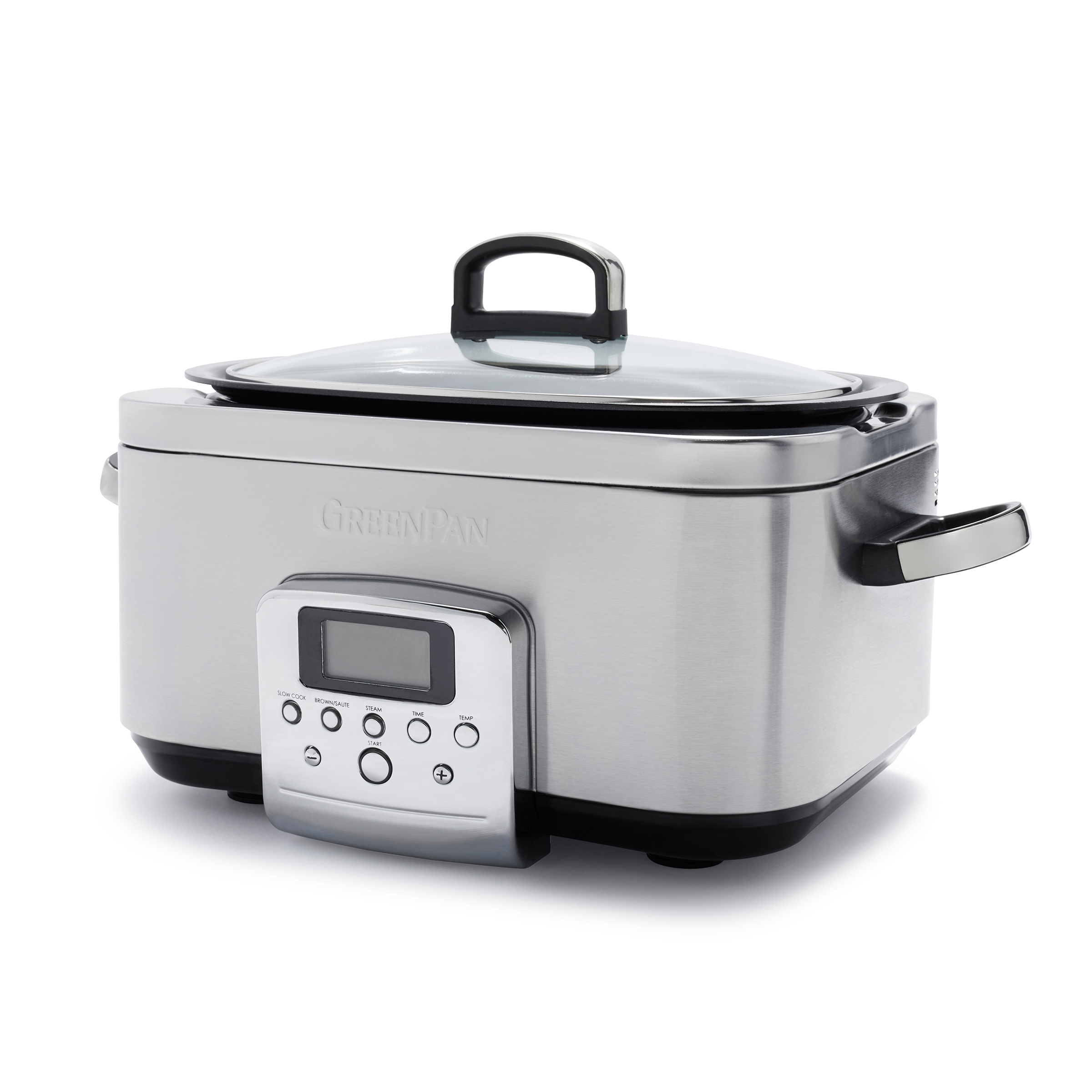 greenpan-slowcooker-stainless-steel-6l-mijoteuse-inox-6-litres-avec-cuisson-lent image 1
