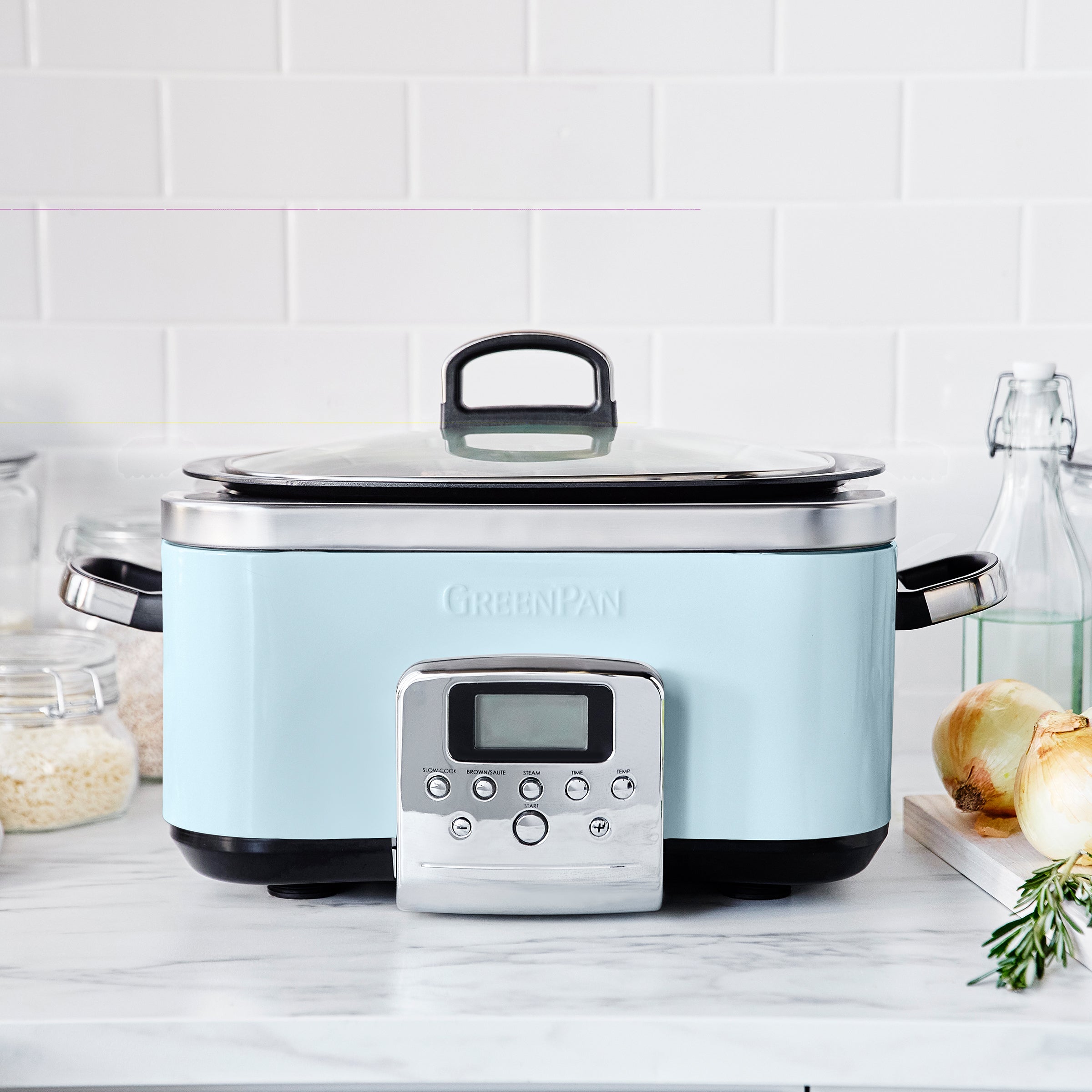 greenpan-slowcooker-blue-haze-6l-cuve-en-c-ramique-sans-pfas-mijotage-longue-dur image 2