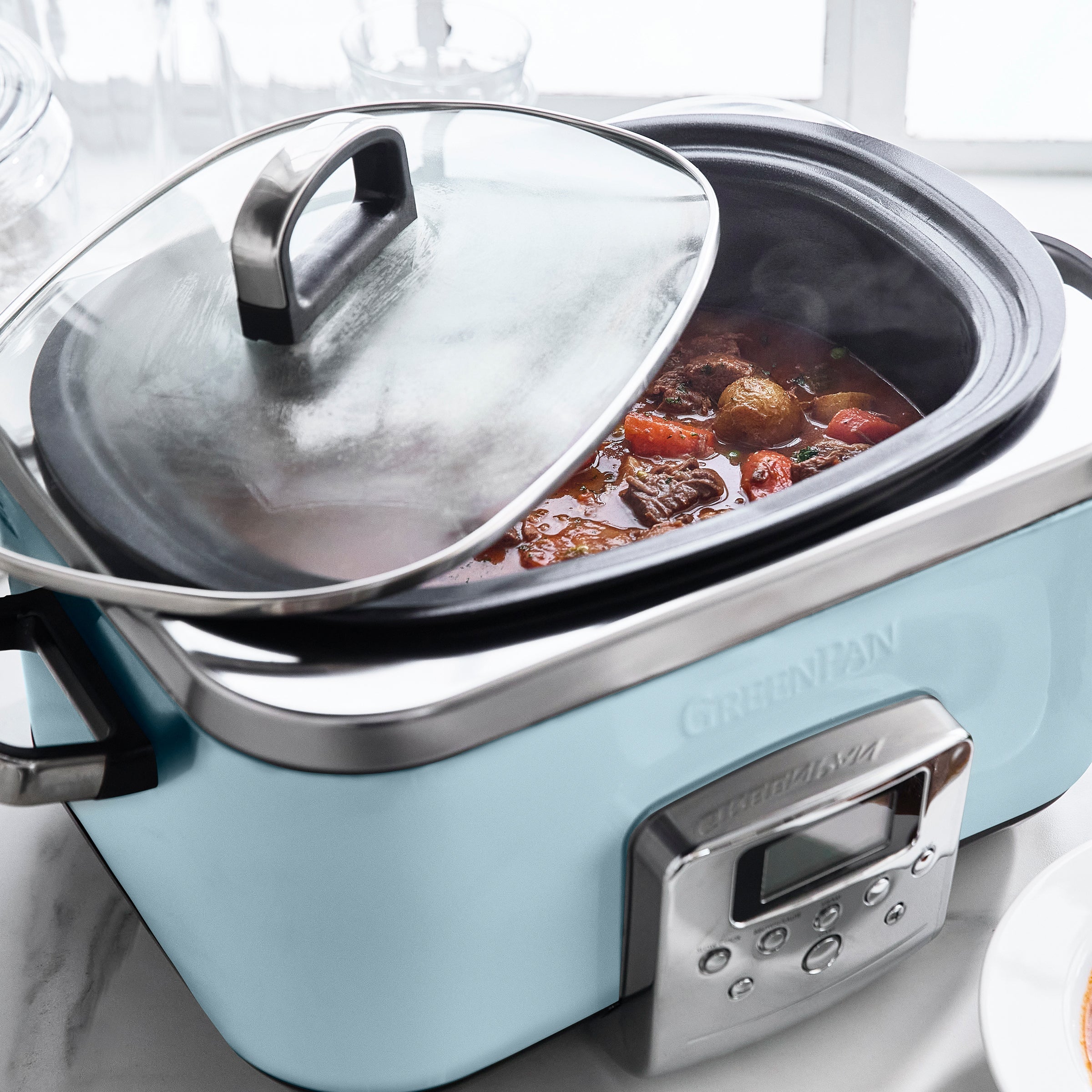 greenpan-slowcooker-blue-haze-6l-cuve-en-c-ramique-sans-pfas-mijotage-longue-dur image 6