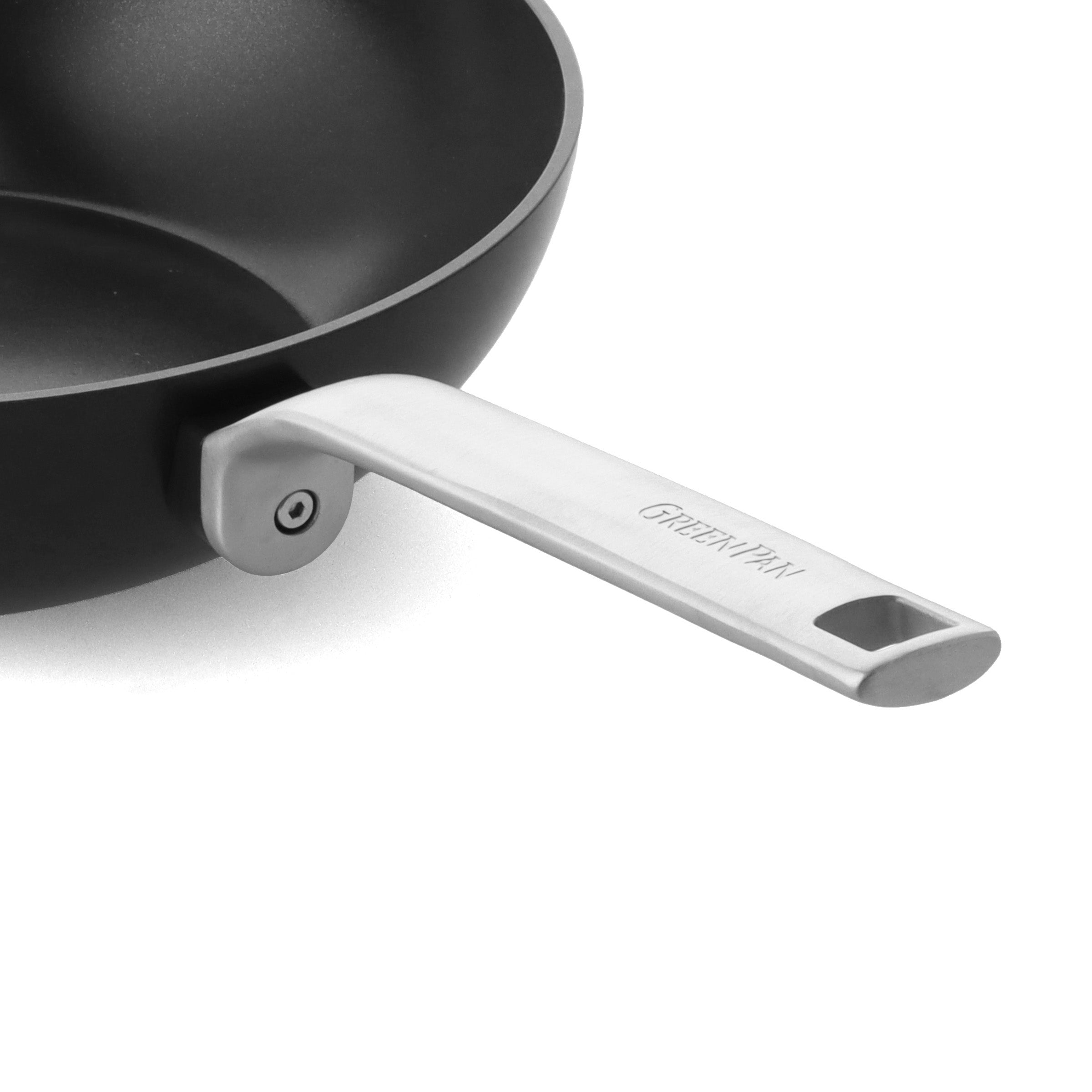 greenpan-black-wok-28-cm-en-aluminium-recycl-avec-poign-e-amovible image 2