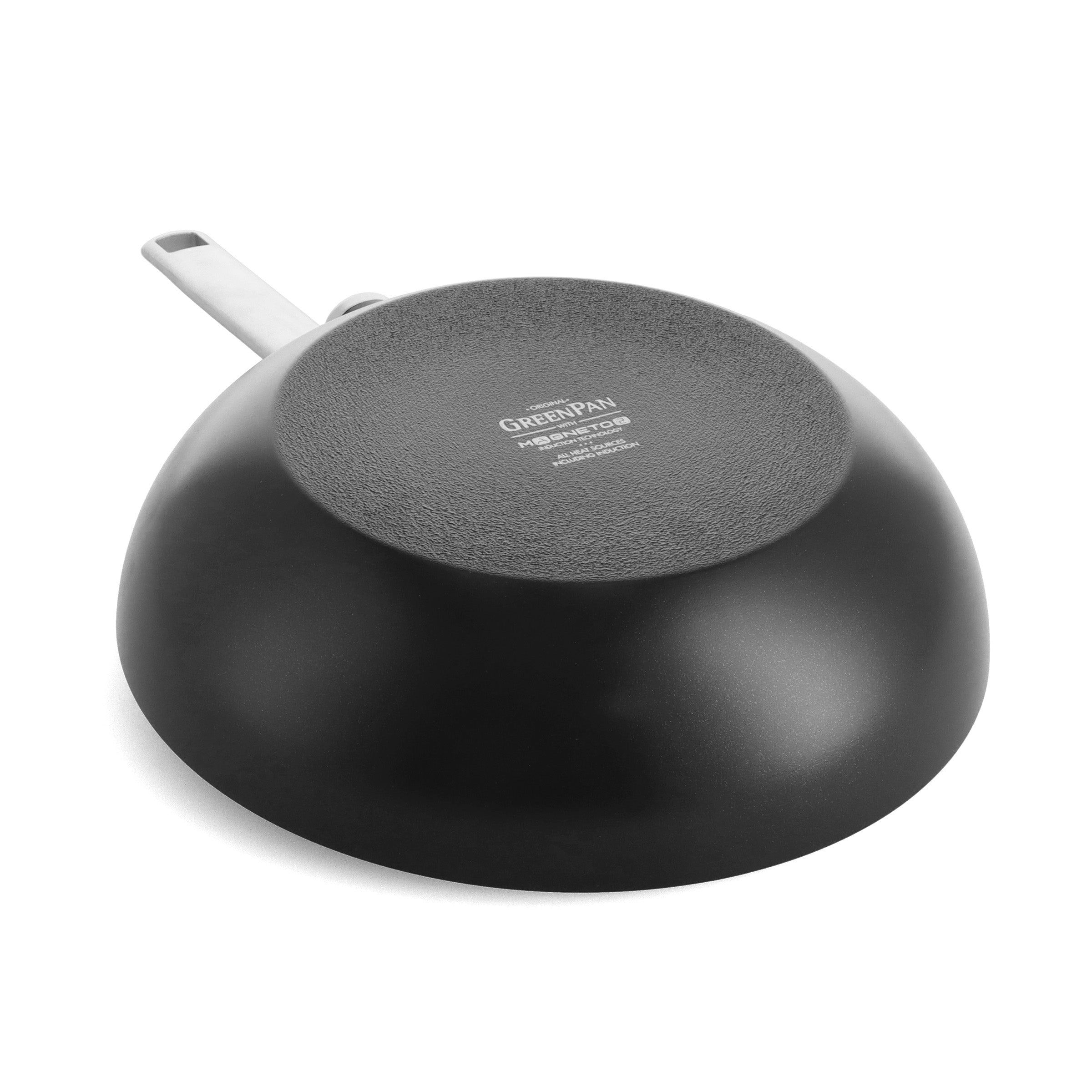 greenpan-black-wok-28-cm-en-aluminium-recycl-avec-poign-e-amovible image 3
