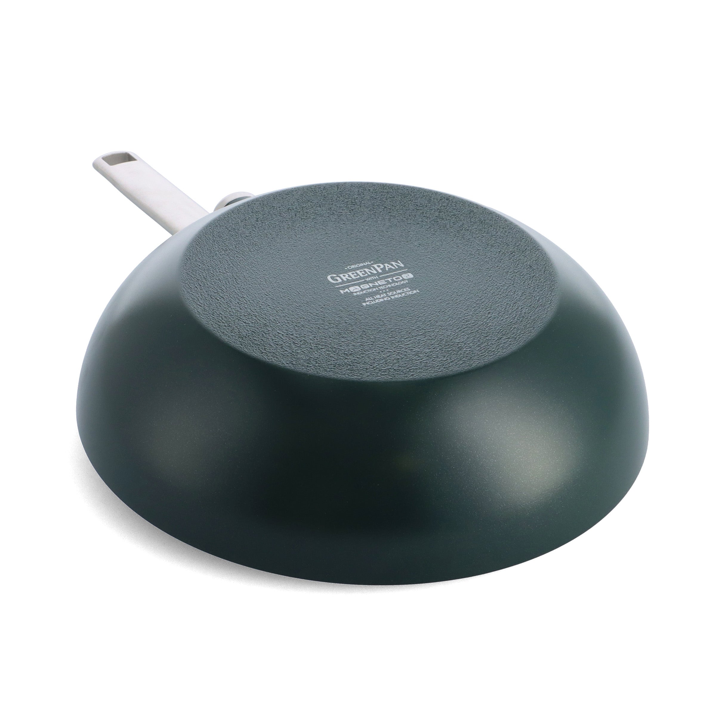 greenpan-evolution-pine-green-wok-28-cm-poign-e-dor-e-amovible image 4