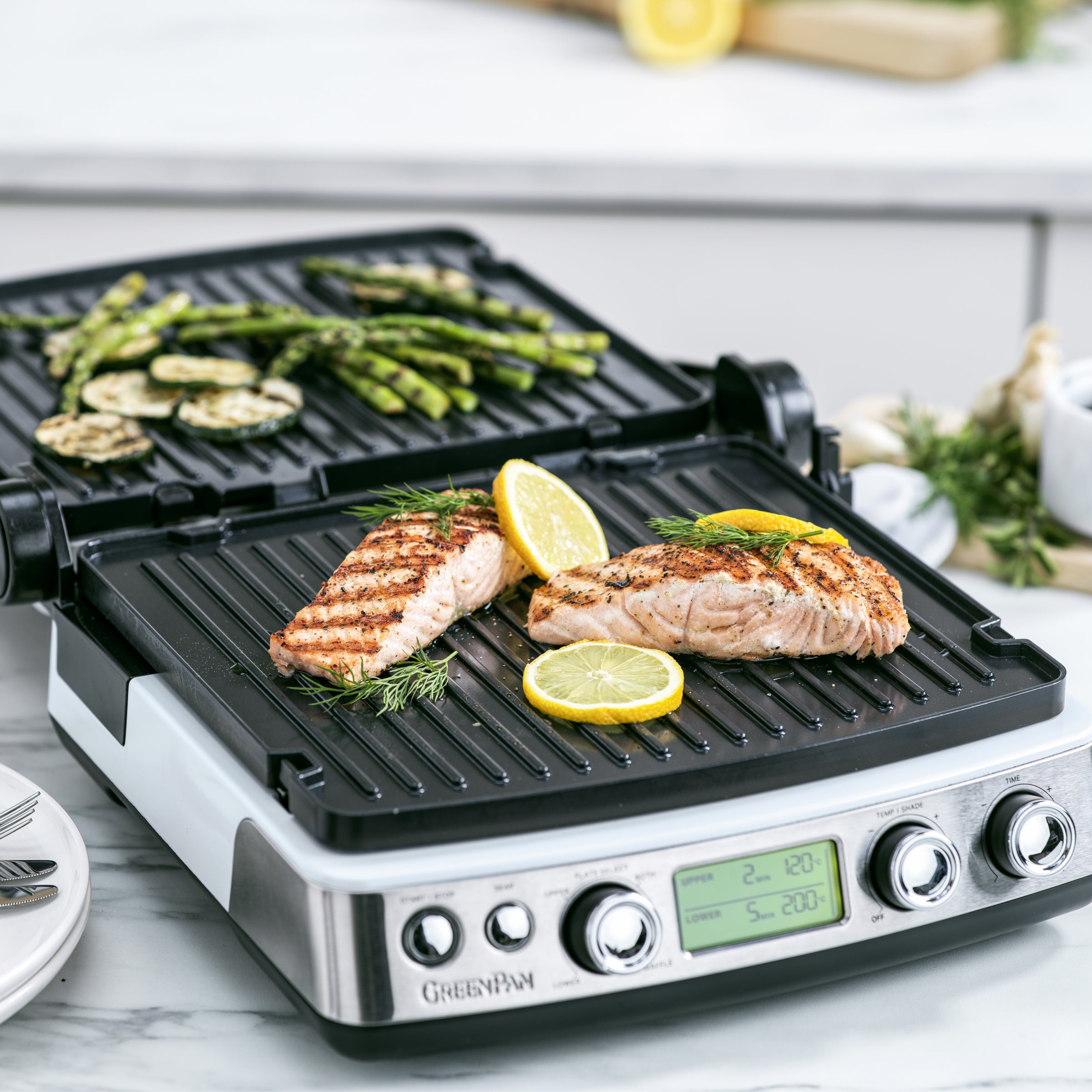 greenpan-contact-grill-haze-blue-gril-de-contact-2-en-1-plaques-amovibles image 5