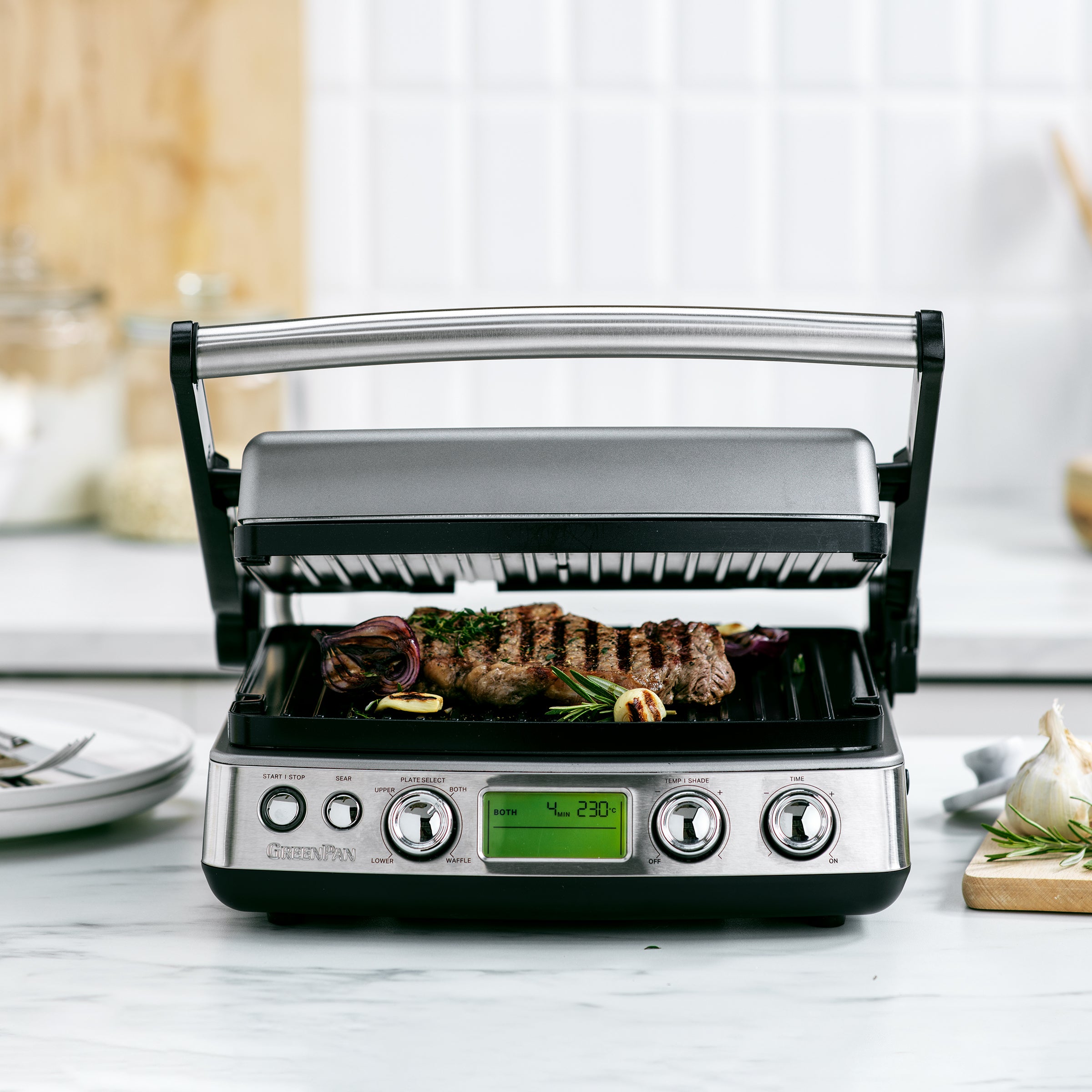 greenpan-contact-grill-stainless-steel-gril-lectrique-6-en-1-plaques-c-ramique-s image 5