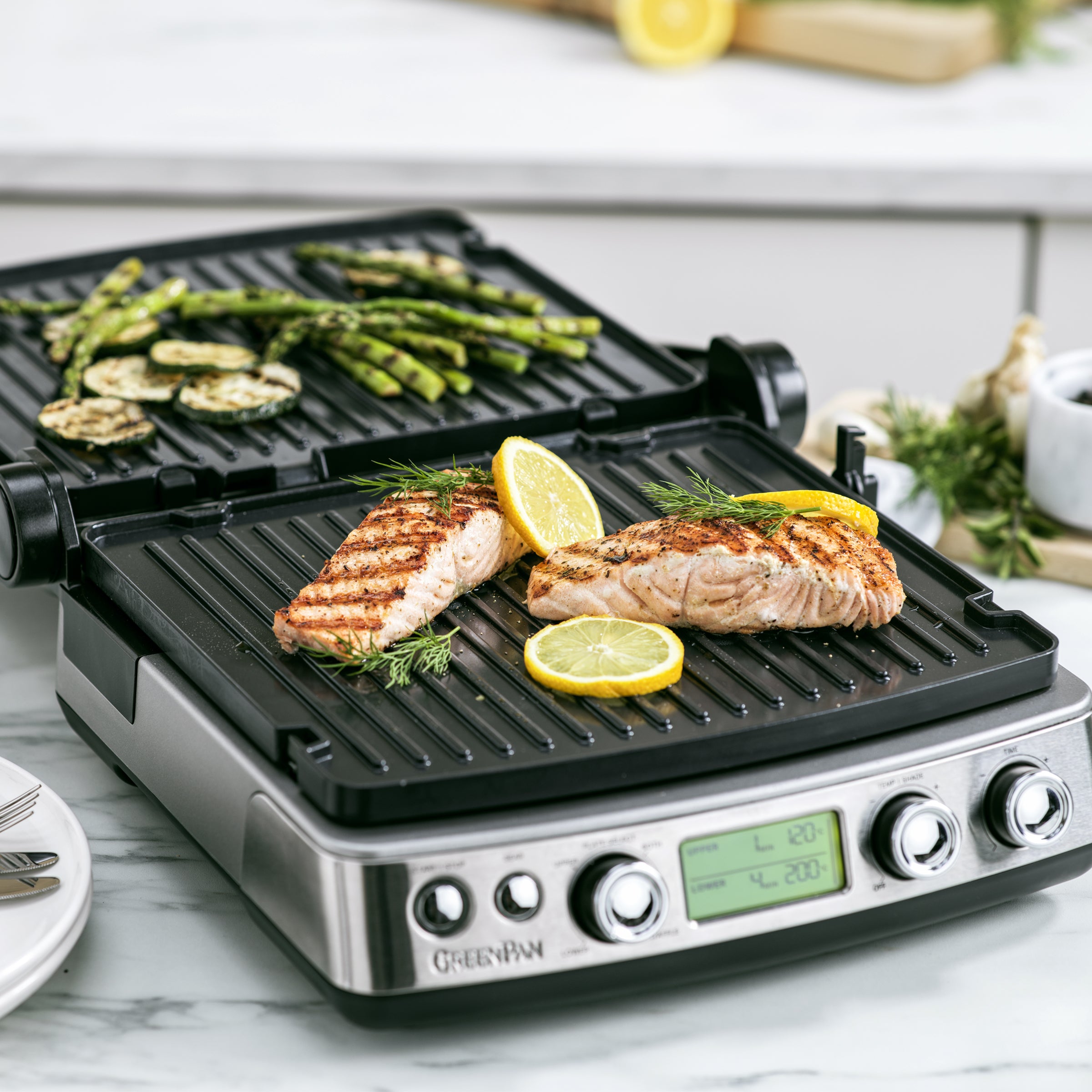 greenpan-contact-grill-stainless-steel-gril-lectrique-6-en-1-plaques-c-ramique-s image 6