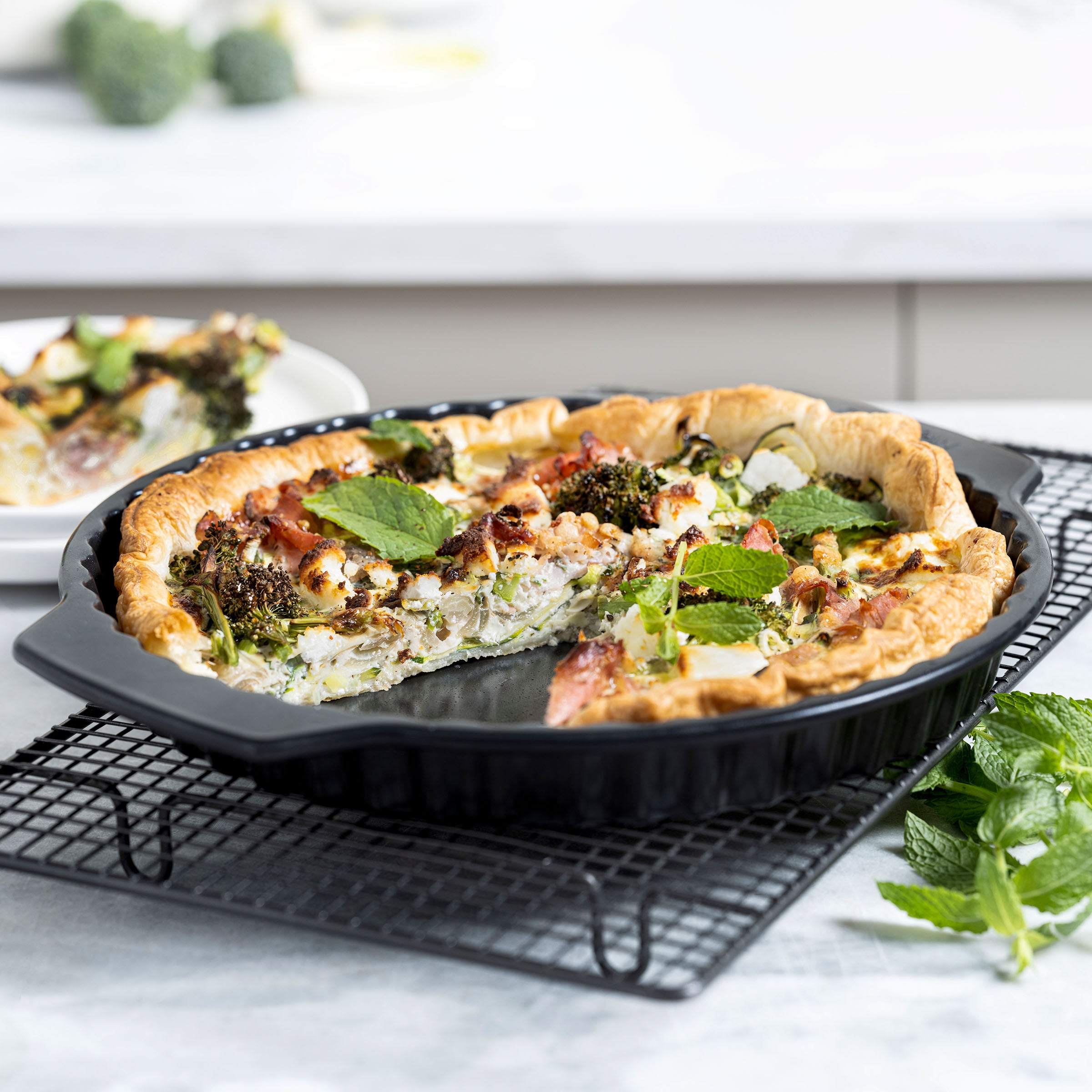 greenpan-bistro-moule-quiche-28-cm-en-acier-aluminis-antiadh-sif-sans-pfas image 4