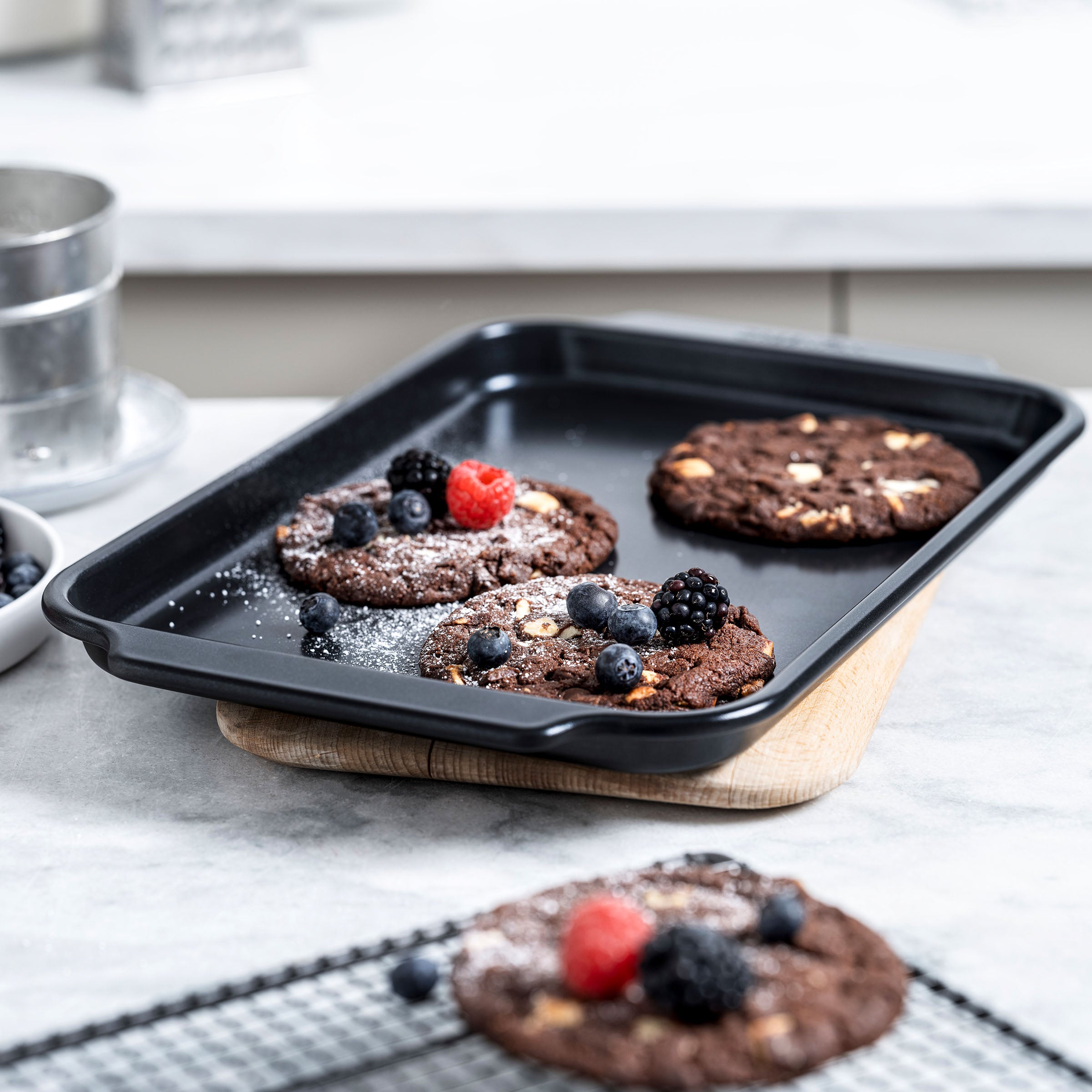 greenpan-bistro-plaque-biscuits-33-cm-x-22-5-cm-acier-aluminis-avec-rev-tement-a image 7
