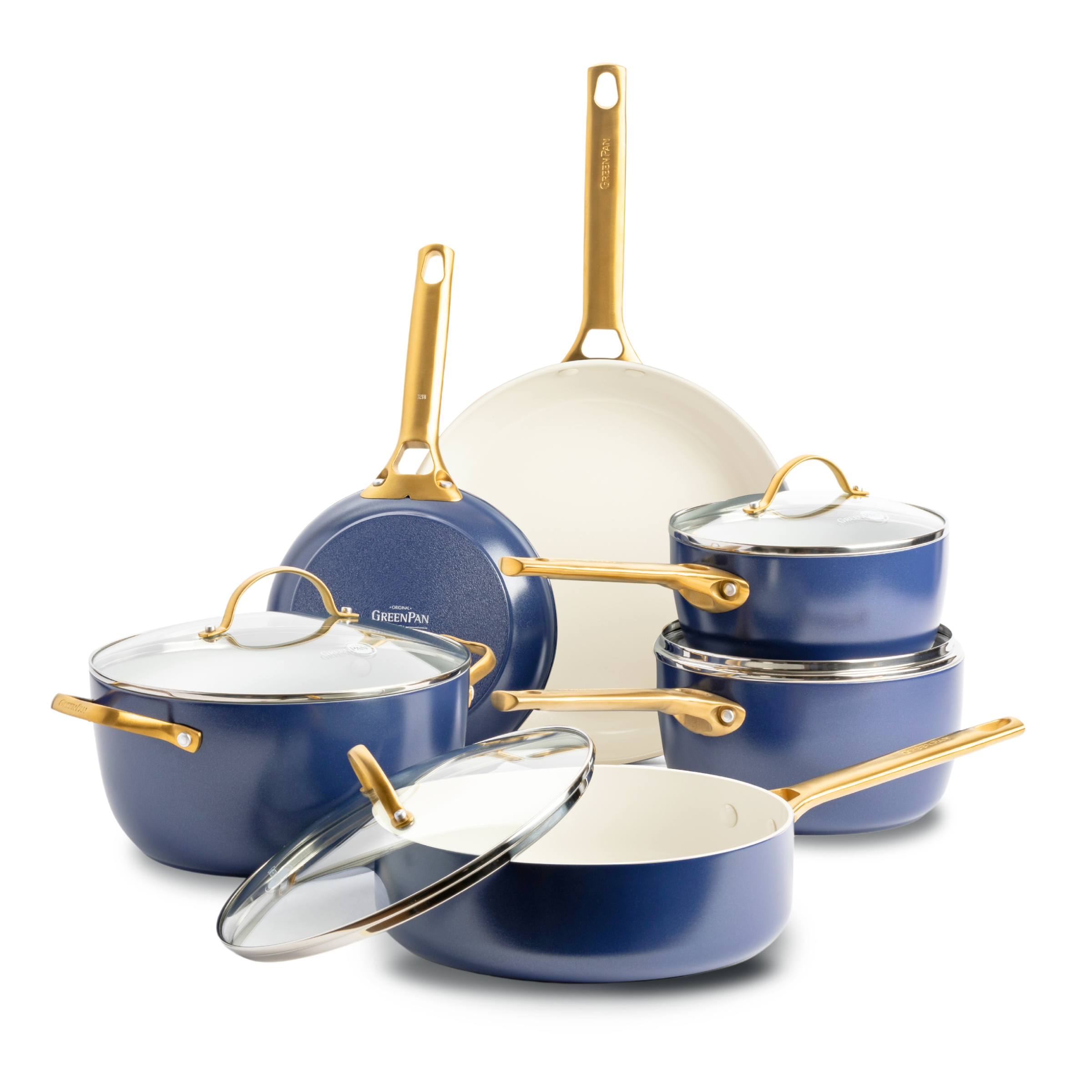 greenpan-padova-reserve-set-de-10-pi-ces-oxford-blue-batterie-de-cuisine-base-al image 1
