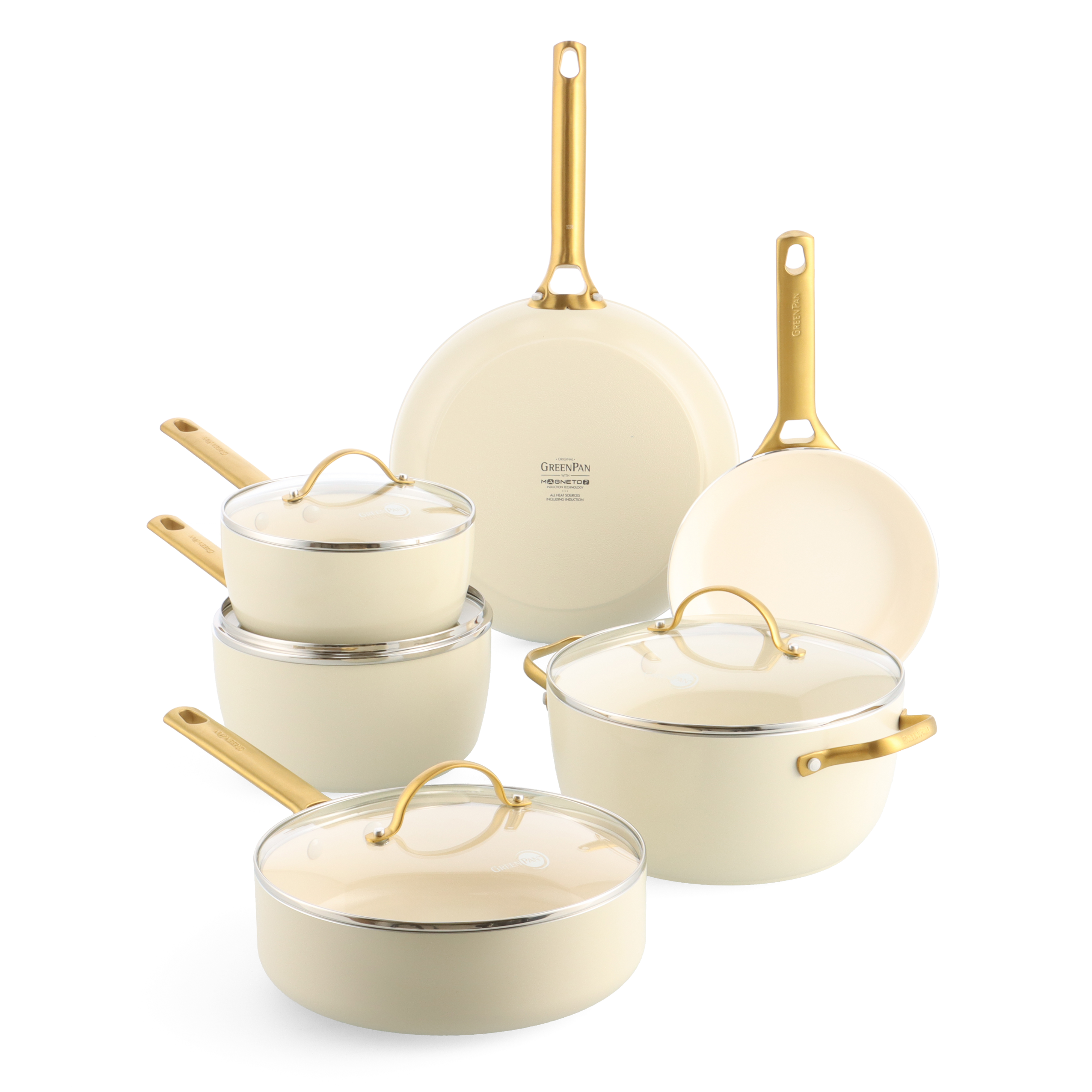 greenpan-padova-reserve-cream-batterie-de-cuisine-10-pi-ces-base-aluminium-forg image 1
