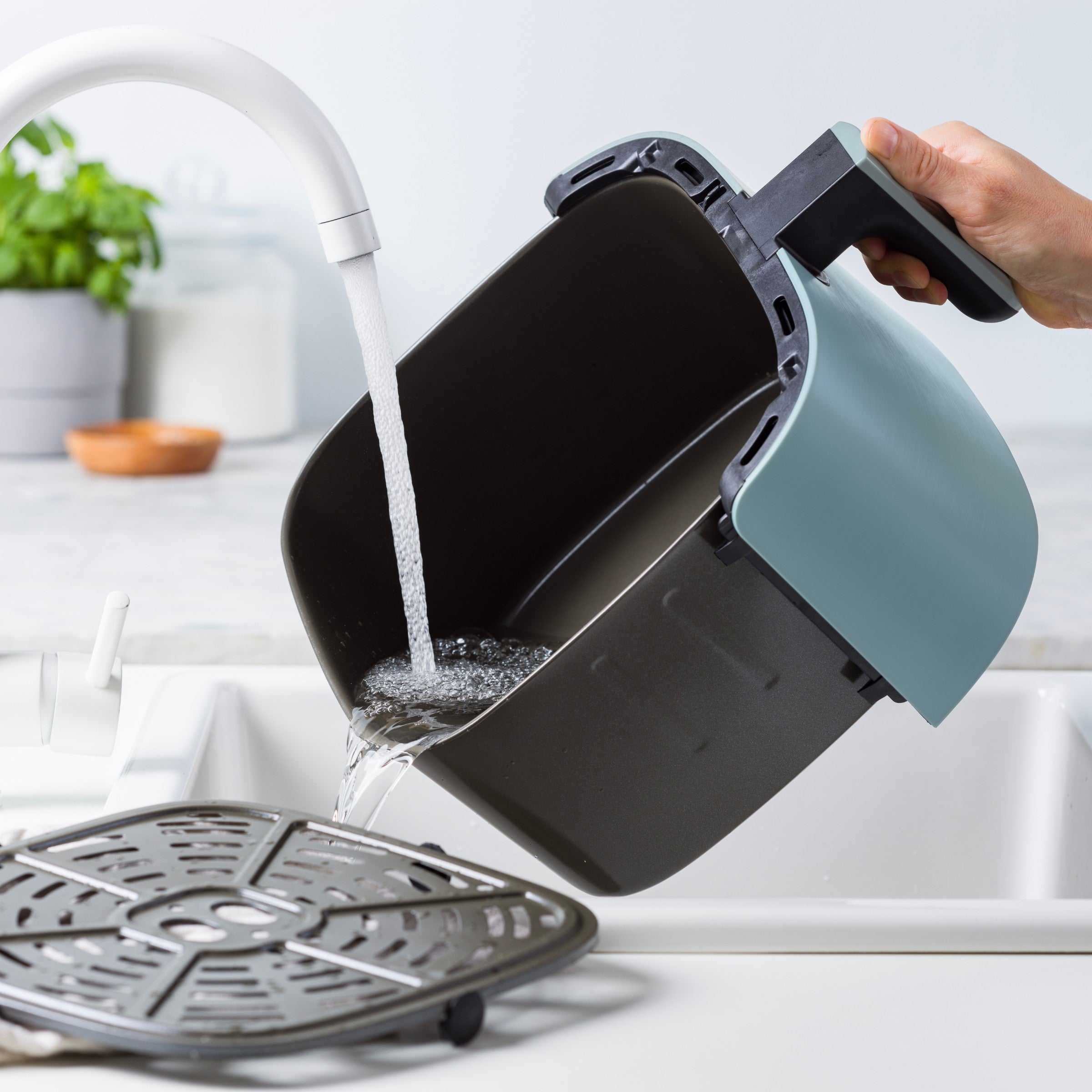 greenpan-bistro-xxl-airfryer-friteuse-air-7-2-l-smokey-blue-antiadh-sif-c-ramiqu image 4