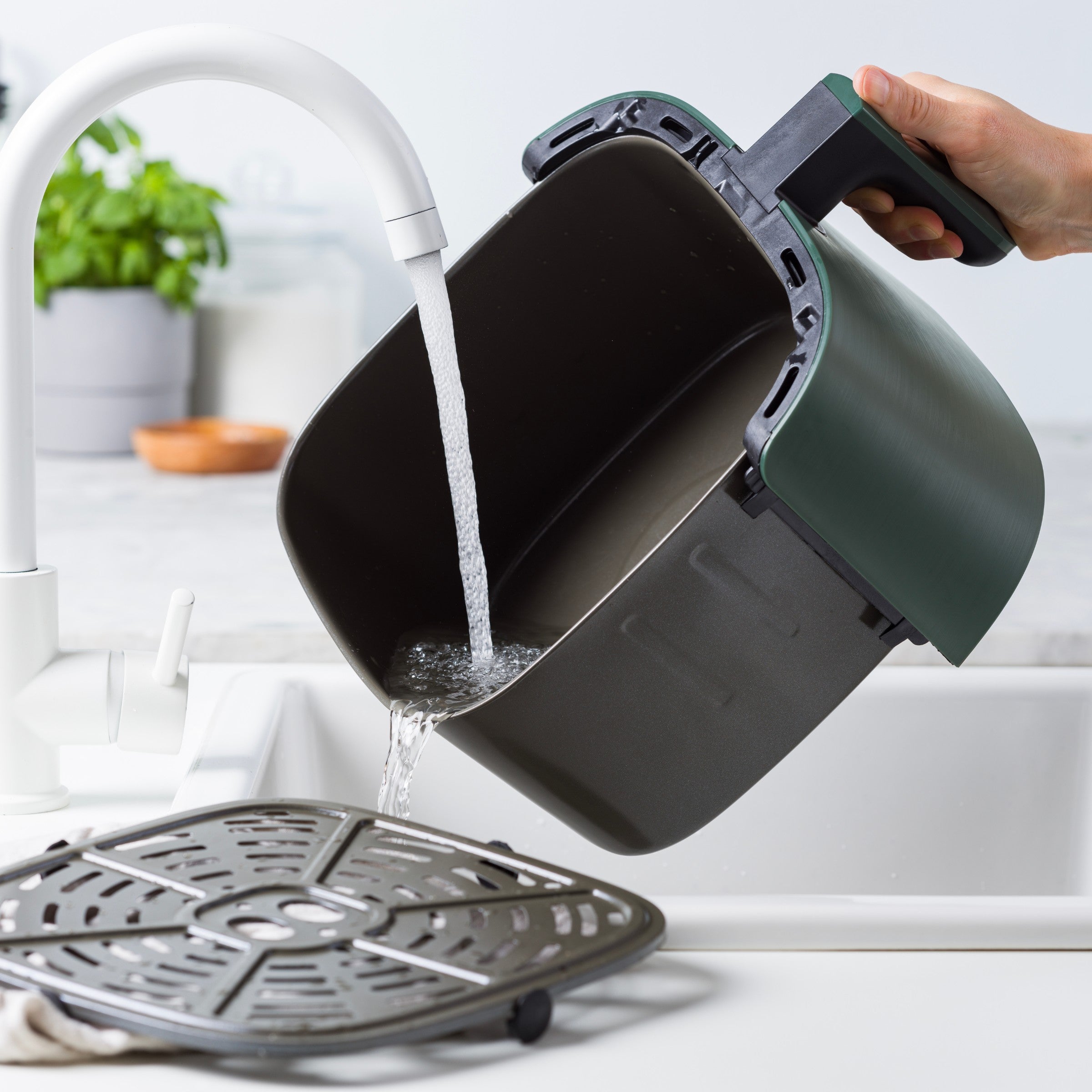 greenpan-air-fryer-bistro-xxl-7-2-l-pine-green-c-ramique-sans-pfas-11-pr-r-glage image 4