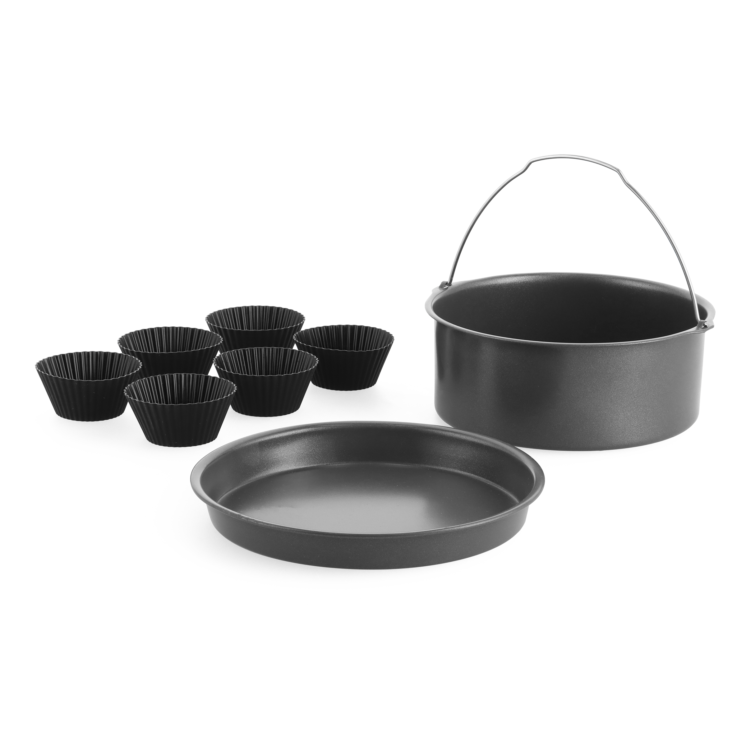 greenpan-air-fryer-accessories-ensemble-de-cuisson-8-pi-ces-moule-p-tisserie-mou image 1
