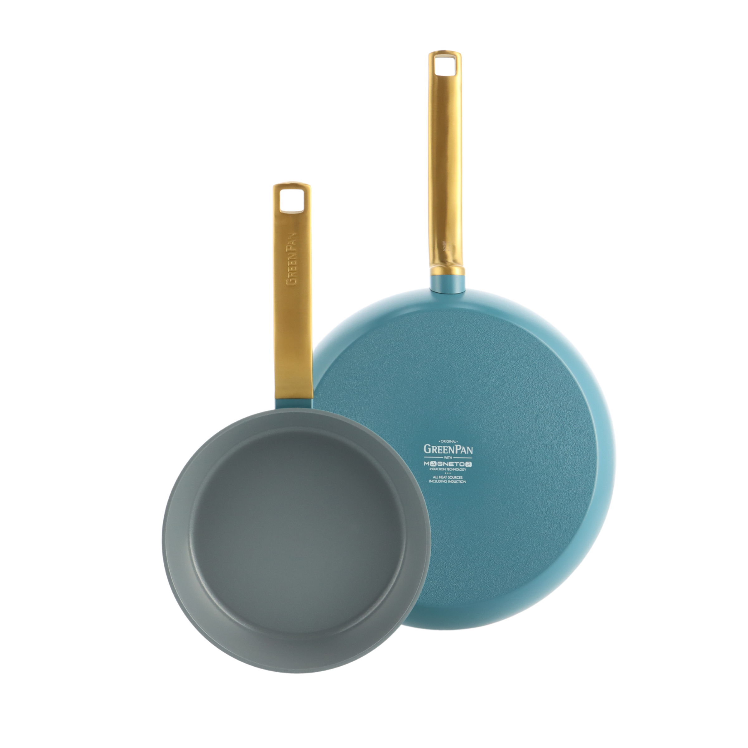 greenpan-evolution-sky-set-de-po-les-2-pi-ces-20-28-cm-rev-tement-thermolon-sans image 1