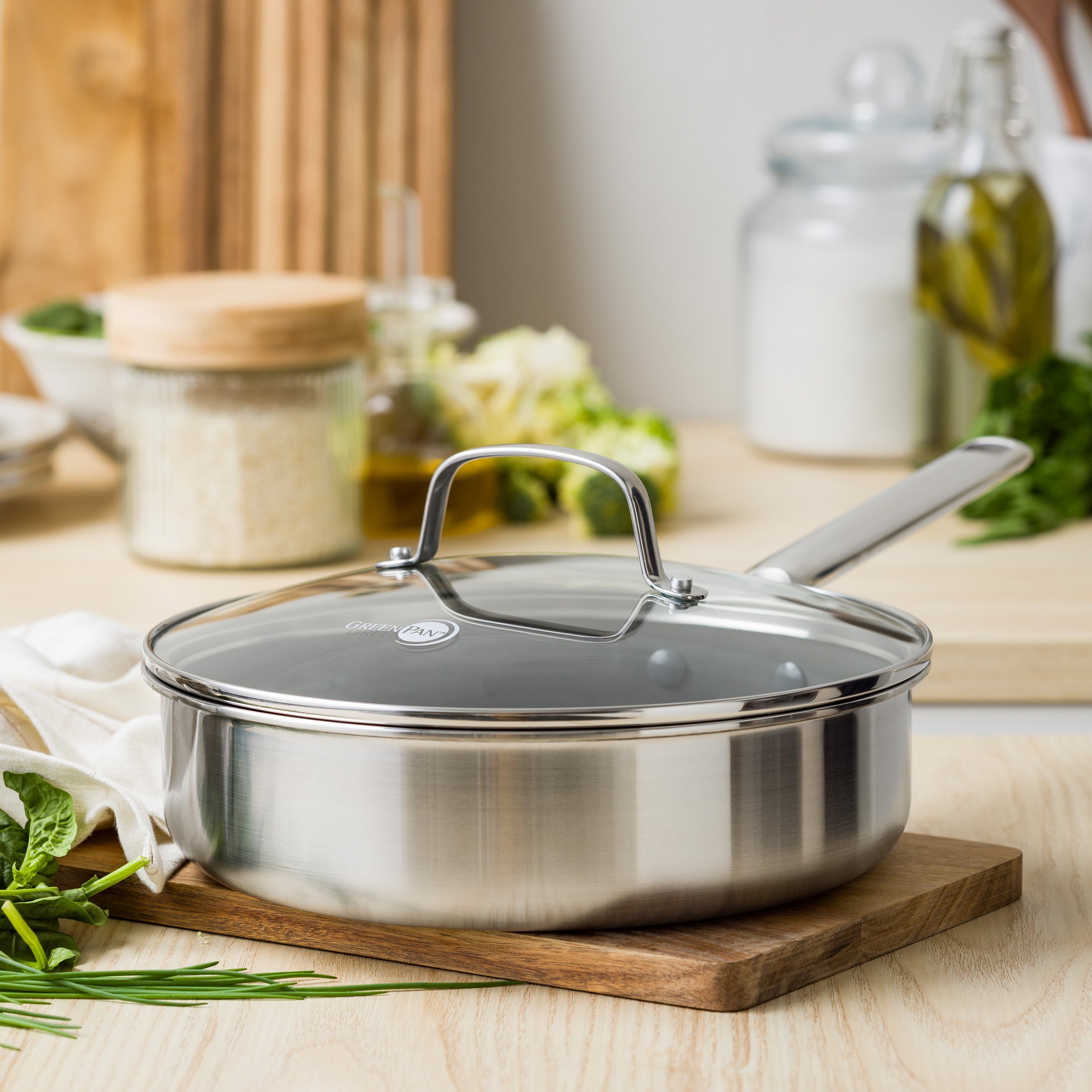 greenpan-apex-casserole-hybride-24-cm-avec-couvercle-inox-triple-paisseur-antiad image 3