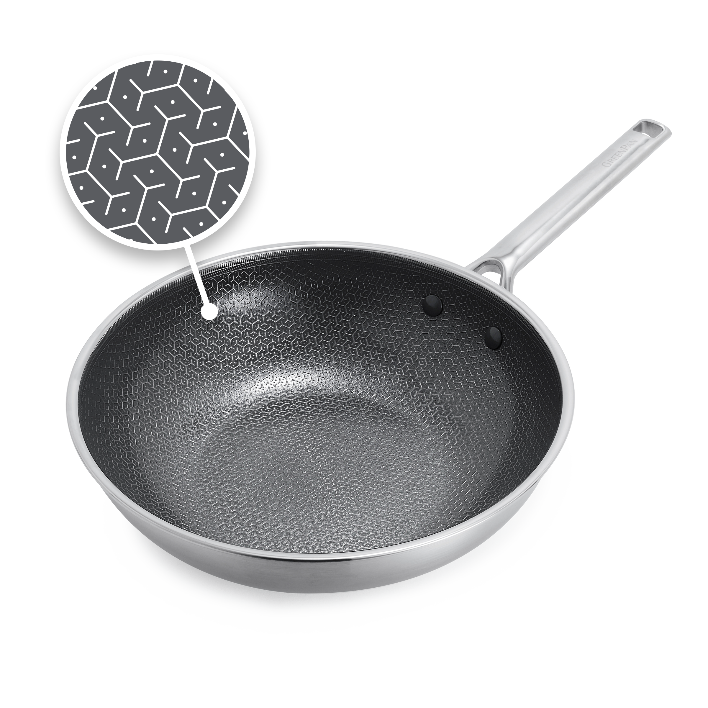 greenpan-apex-wok-hybride-28-cm-acier-inoxydable-3-couches-antiadh-sif-sans-pfas image 1
