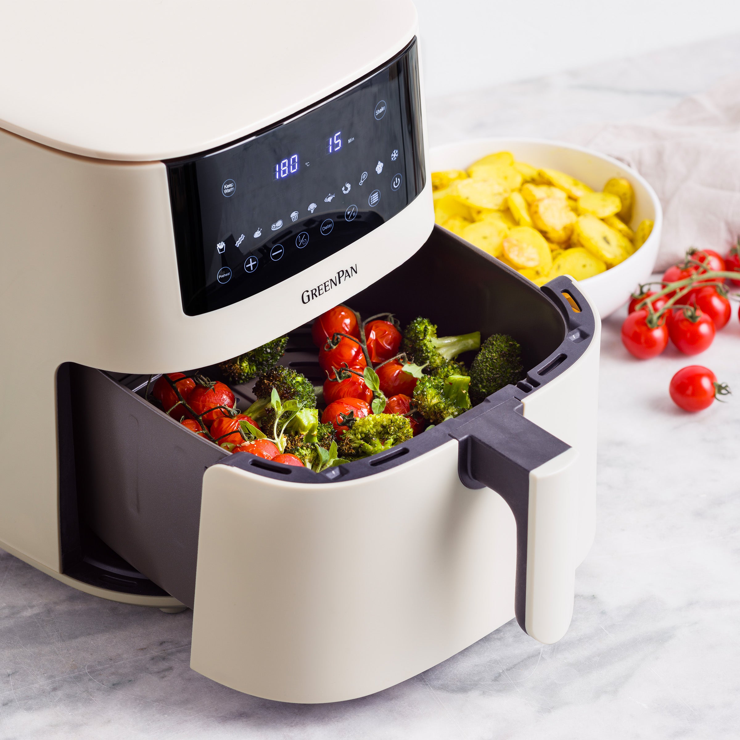 greenpan-bistro-xxl-airfryer-7-2-l-cr-me-friteuse-air-sans-pfas-rev-tement-c-ram image 6
