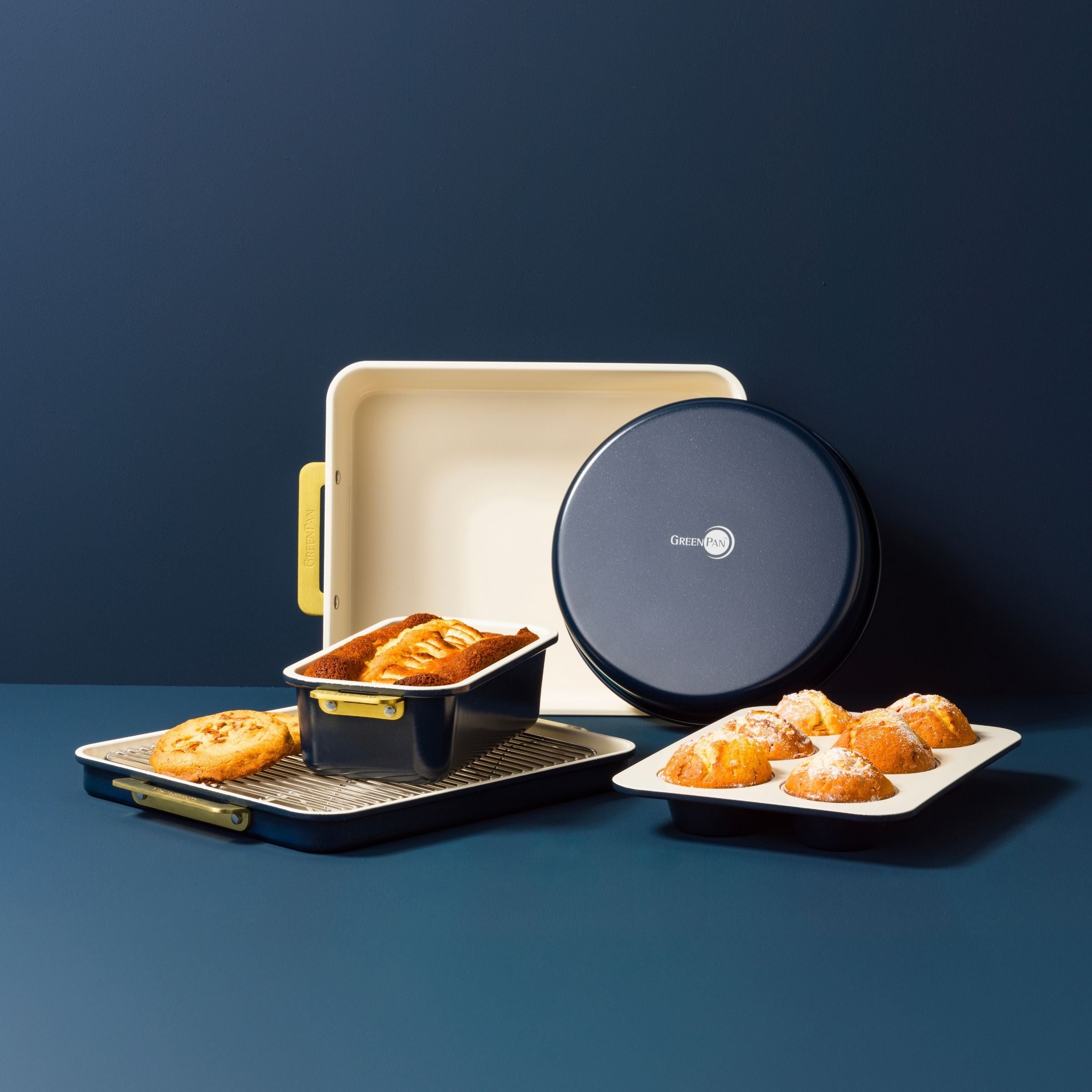 greenpan-padova-reserve-set-de-6-moules-oxford-blue-acier-aluminis-c-ramique-san image 2