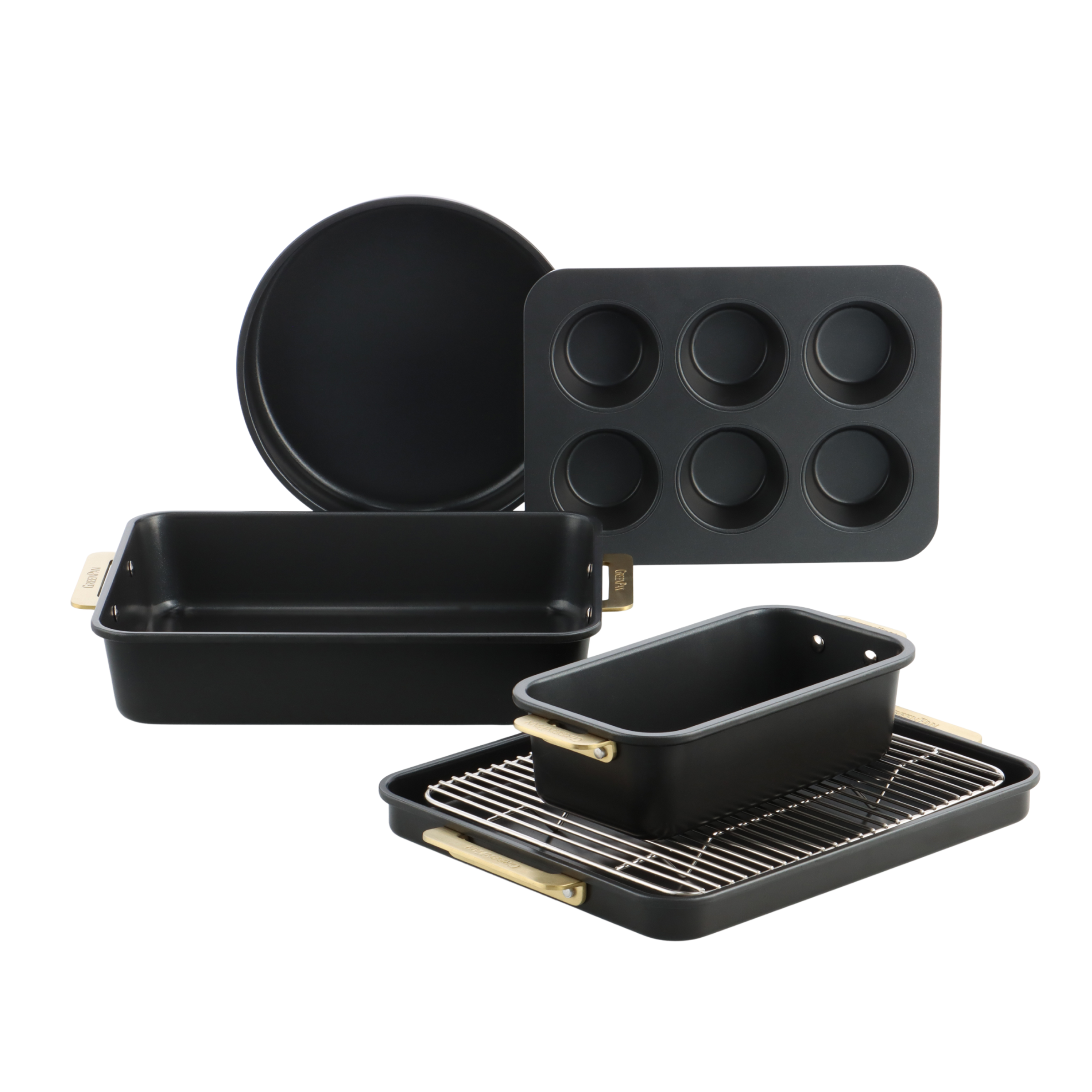 greenpan-padova-reserve-black-set-de-6-moules-acier-aluminis-pais-c-ramique-sans image 1