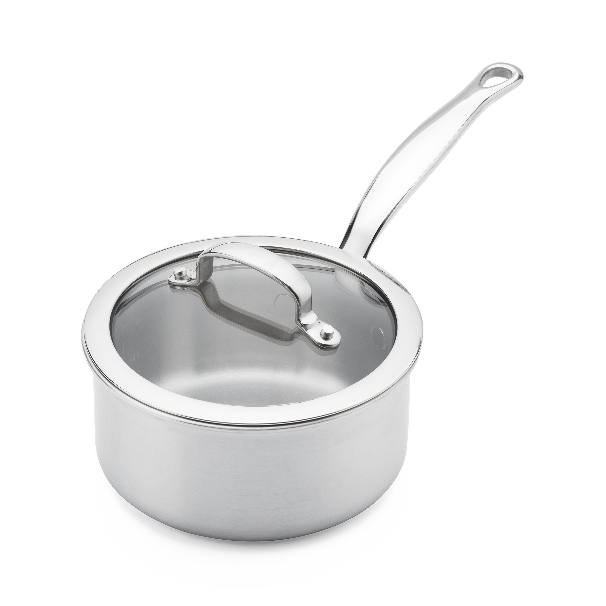 greenpan-premiere-pro-casserole-16-cm-inox-5-couches-compatible-induction-favori image 1